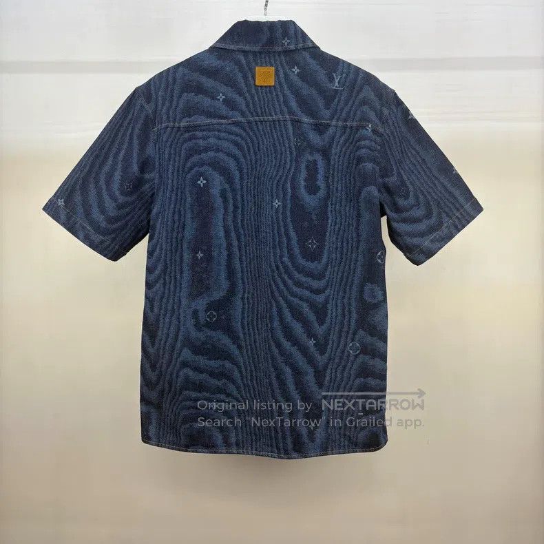 Louis Vuitton Louis Vuitton FW25 wood grain rendered short sleeve shirt Size US XL / EU 56 / 4 - 2 Thumbnail