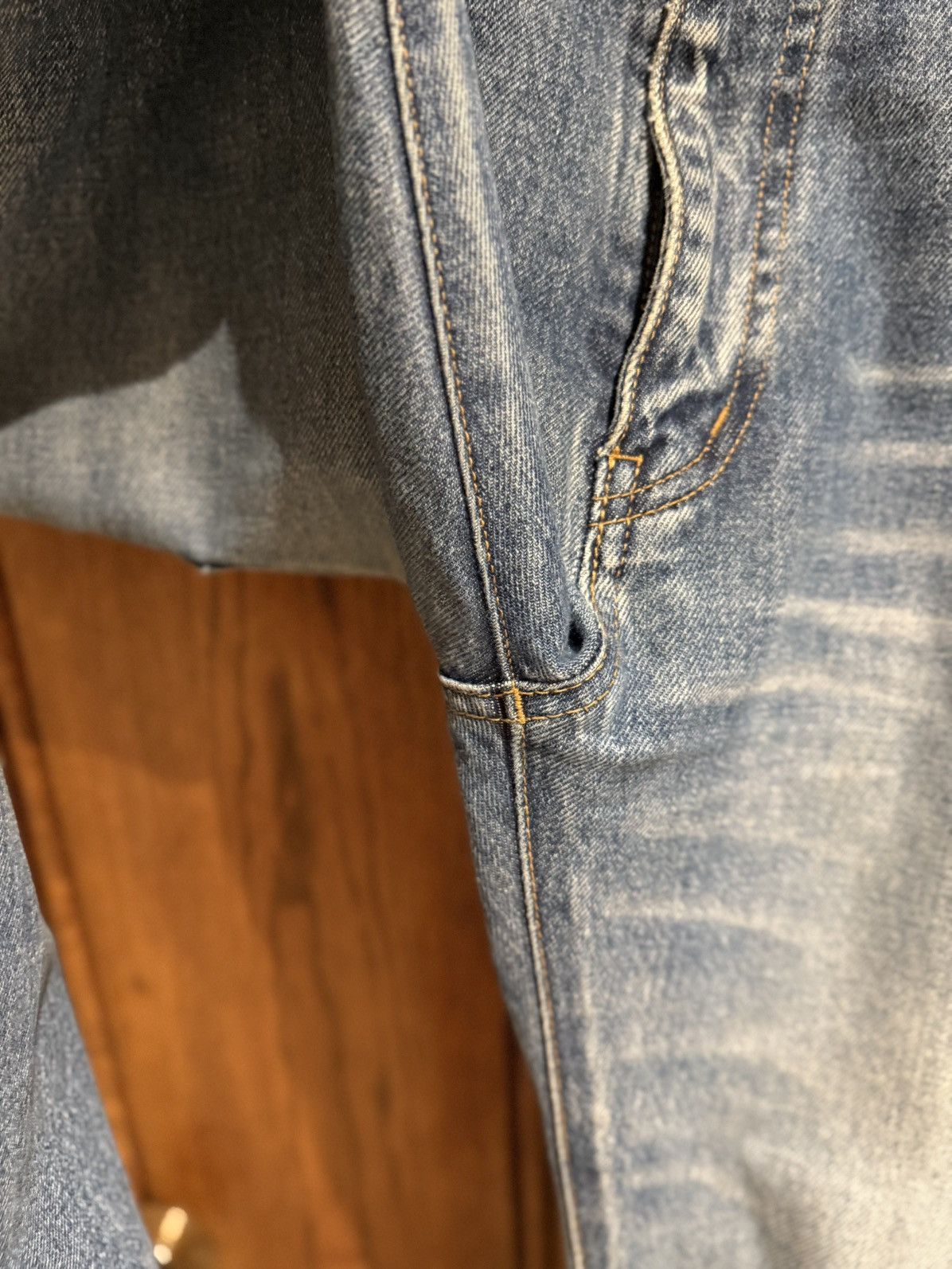 Saint Laurent Paris SS16 Saint Laurent D10 knee rip jeans Hedi 33 grail slim Size US 33 - 17 Thumbnail