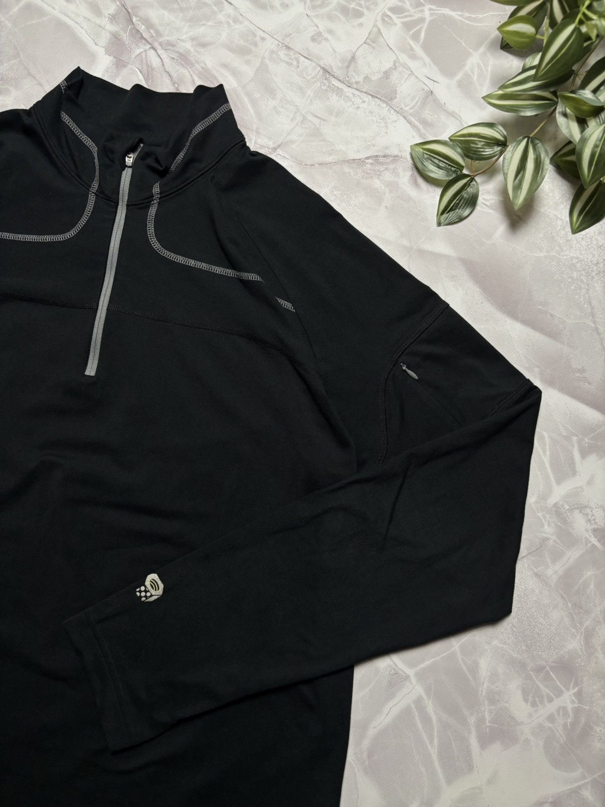 Mountain Hardwear Mountain Hardwear Half-Zip Mid-Layer Black Mens XL Size US XL / EU 56 / 4 - 3 Thumbnail