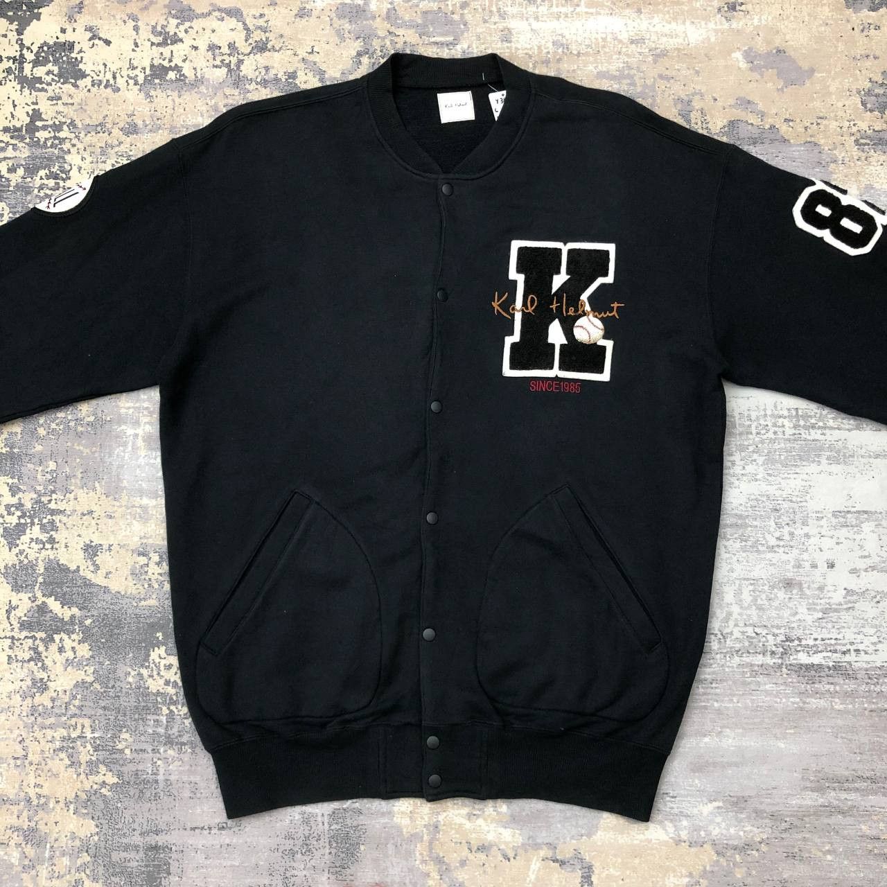 Japanese Brand × Karl Helmut Y362 KARL HELMUT X BASEBALL VARSITY JACKET Size US L / EU 52-54 / 3 - 2 Thumbnail