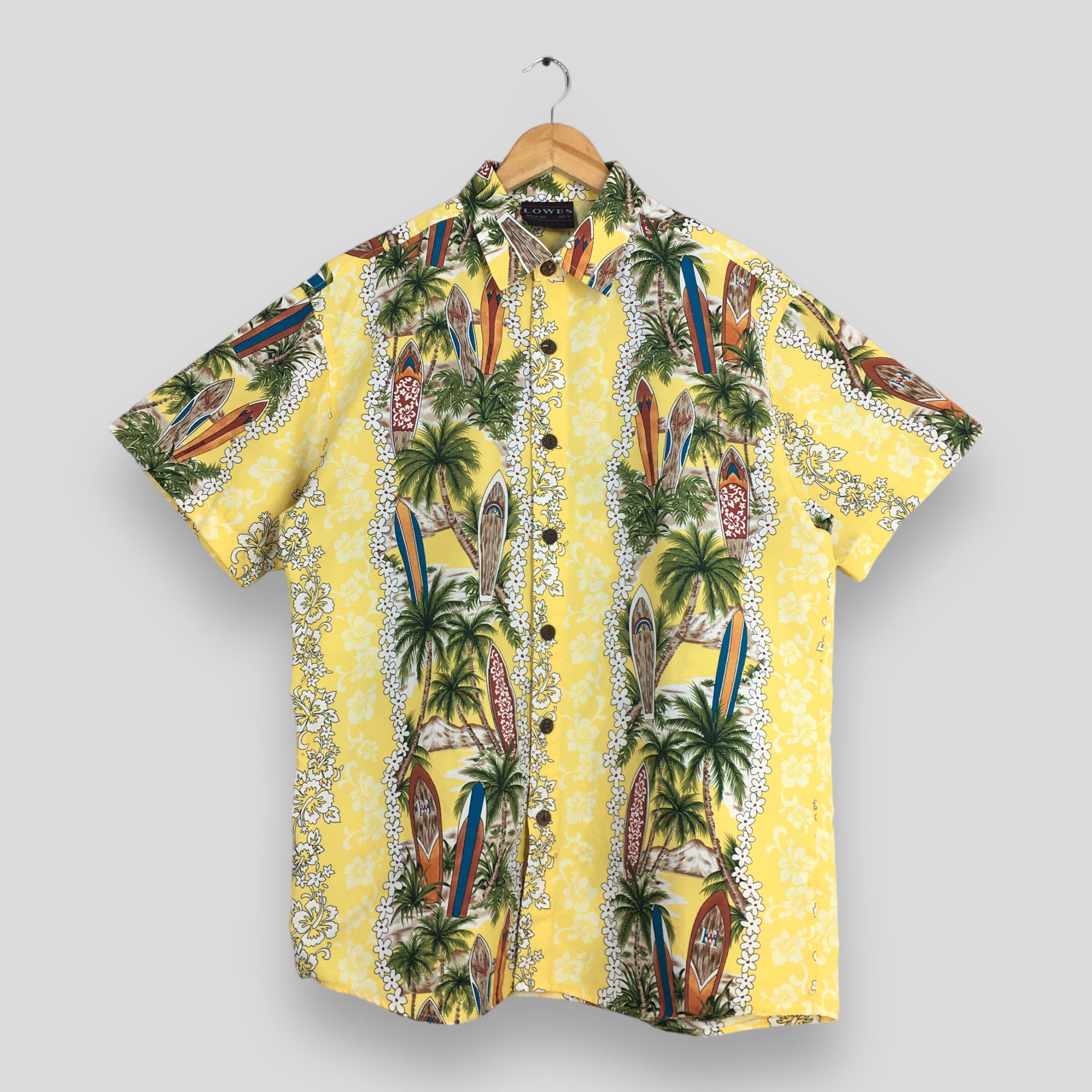 Vintage Vintage Lowes Hawaiian Coconut Tree Beach View Shirt M Size US M / EU 48-50 / 2 - 1 Thumbnail