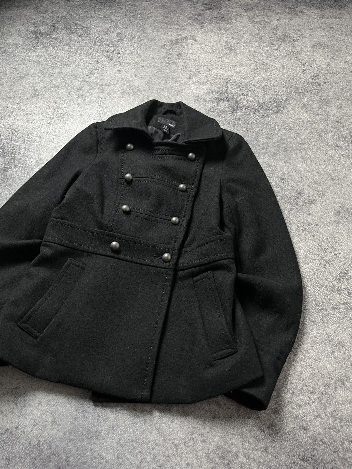 Hedi Slimane 🔥00'S NAPOLEON MILITARY WOOL JACKET PUNK SAINT LAURENT VIBE Size S / US 4 / IT 40 - 1 Thumbnail