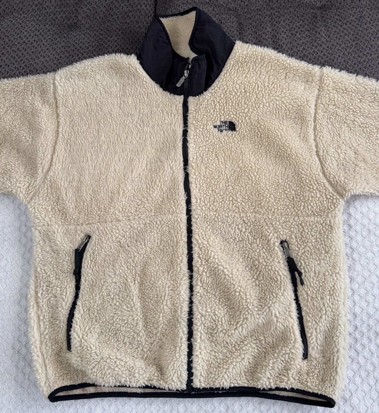 The North Face Vintage 90s The North Face Deep Pile Sherpa Fleece Jacket XL Size US XL / EU 56 / 4 - 3 Thumbnail