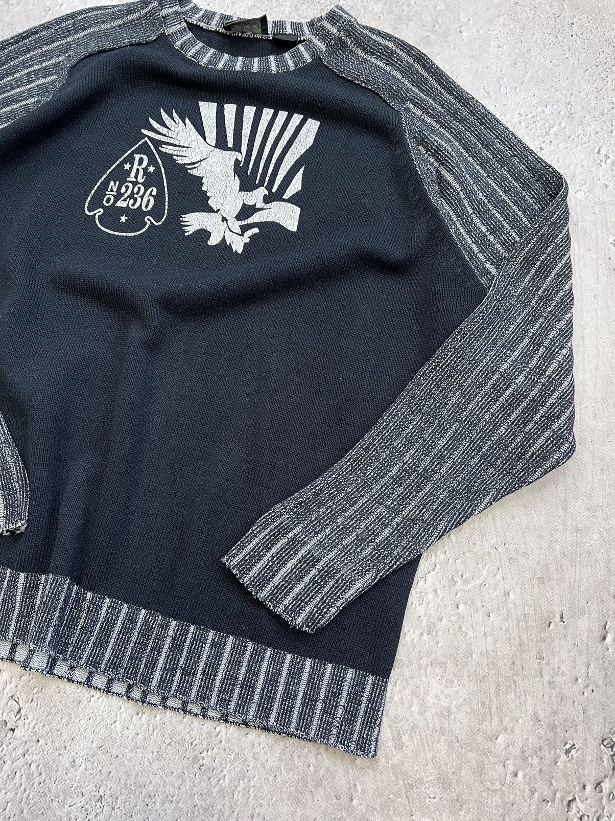Diesel × Japanese Brand VINTAGE DIESEL Y2K RIPPED DISTRESSED PUNK SWEATER Size US M / EU 48-50 / 2 - 11 Thumbnail