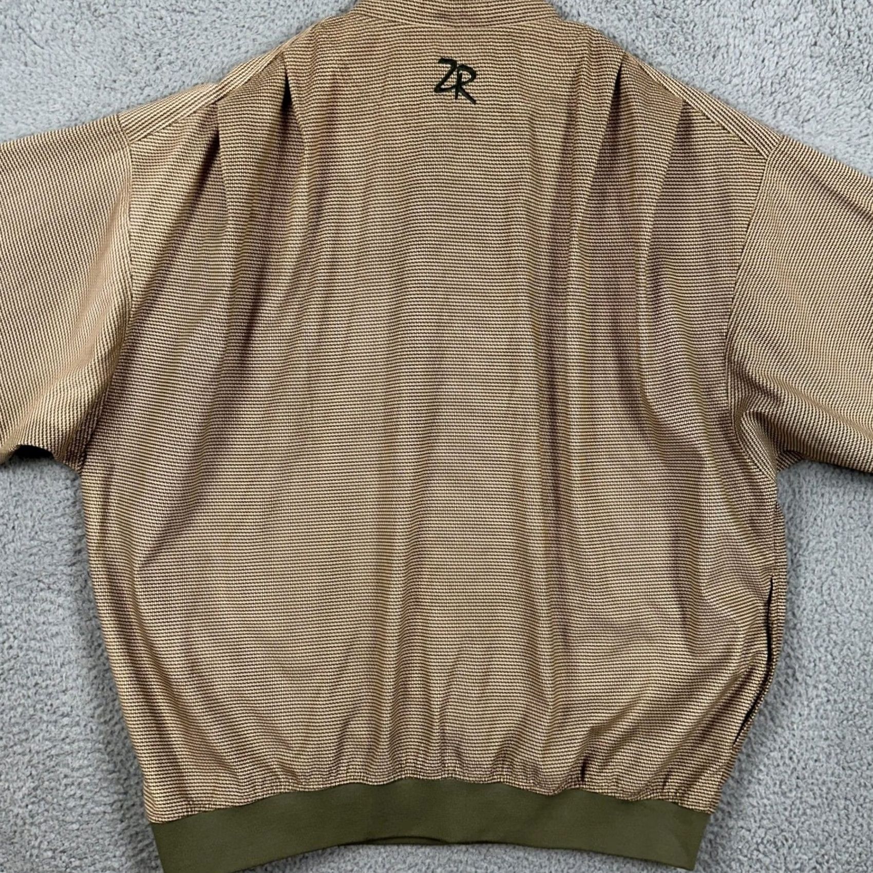 Vintage Zero Restriction Golf Jacket Pullover Men XL Tan Bedminster Snap Button Trunks Size US XL / EU 56 / 4 - 3 Thumbnail