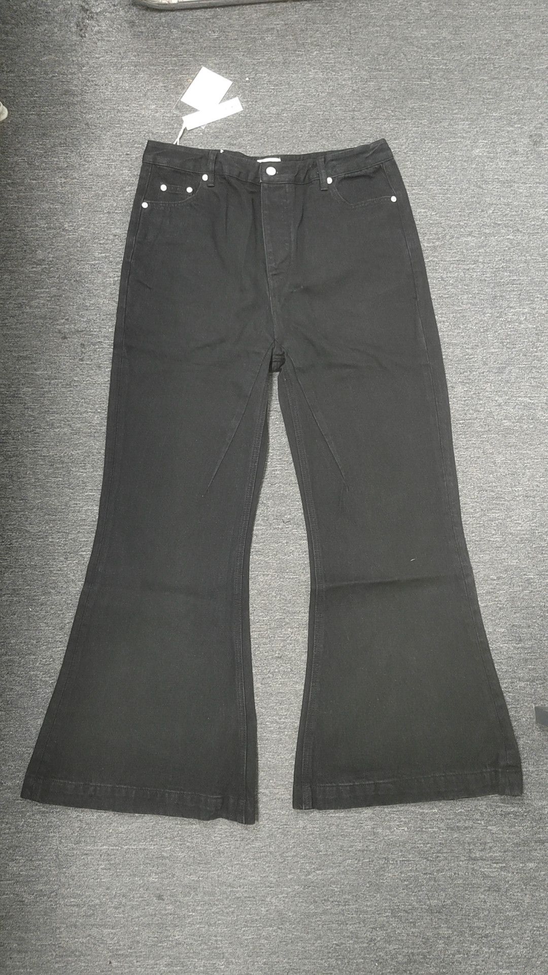 yuppie fashion cleanfit flared jeans