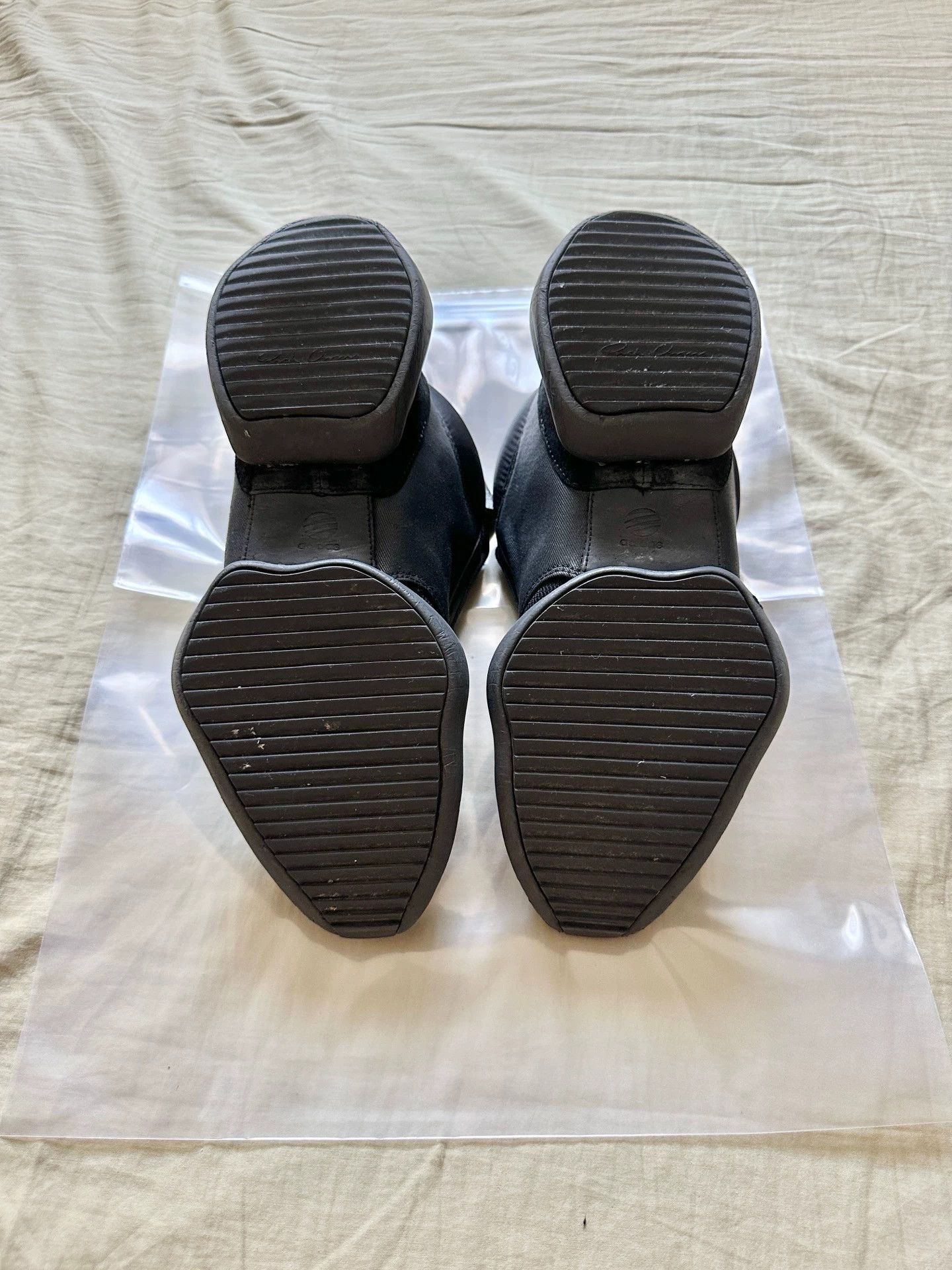 Rick Owens RO x Adidas RO Runner OG Black Leather Tank Size US 8.5 / EU 41-42 - 6 Thumbnail