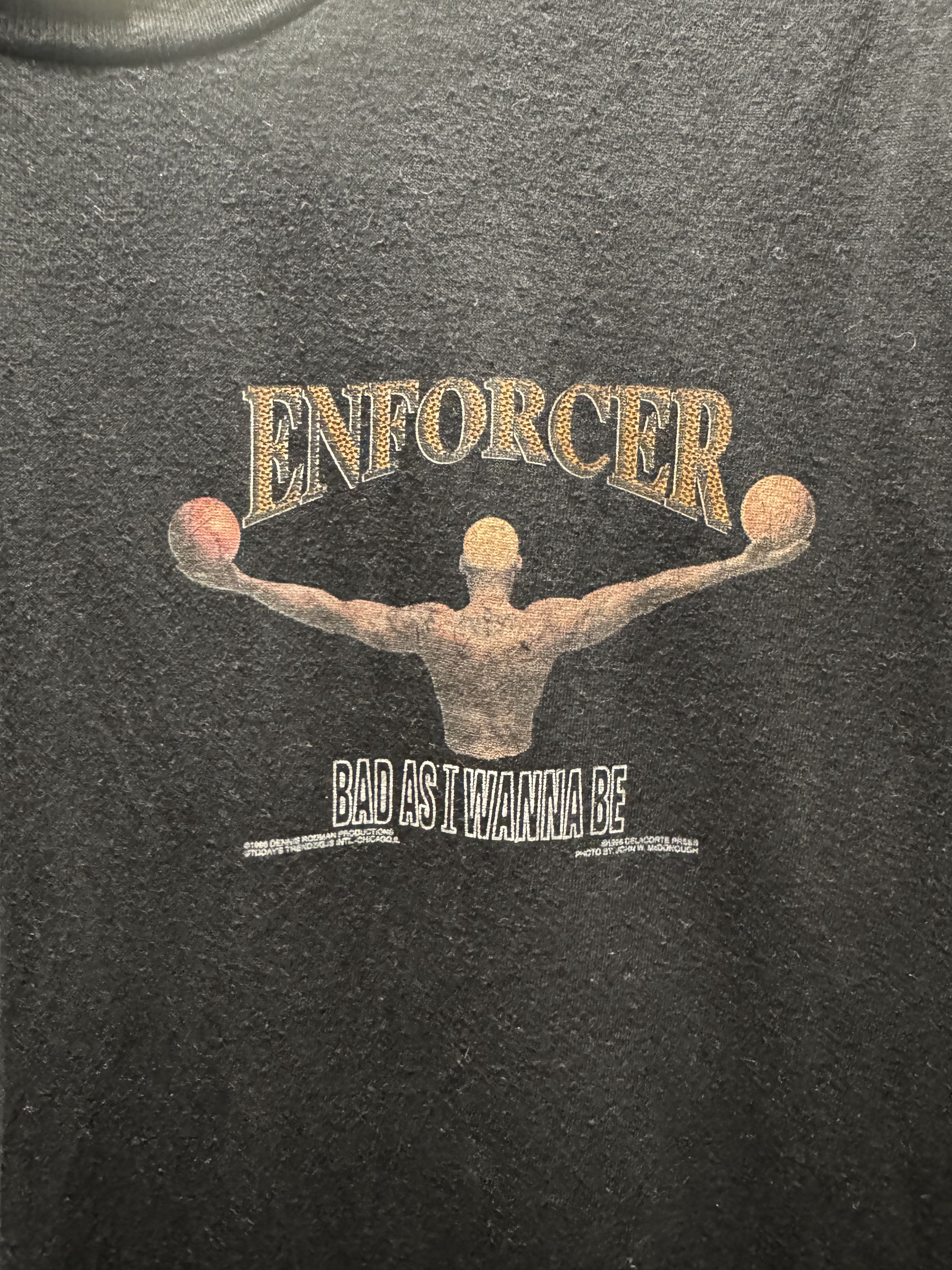 Vintage 90s Vintage Dennis Rodman Enforcer "Chicago Cut" Tee Size US XL / EU 56 / 4 - 3 Thumbnail
