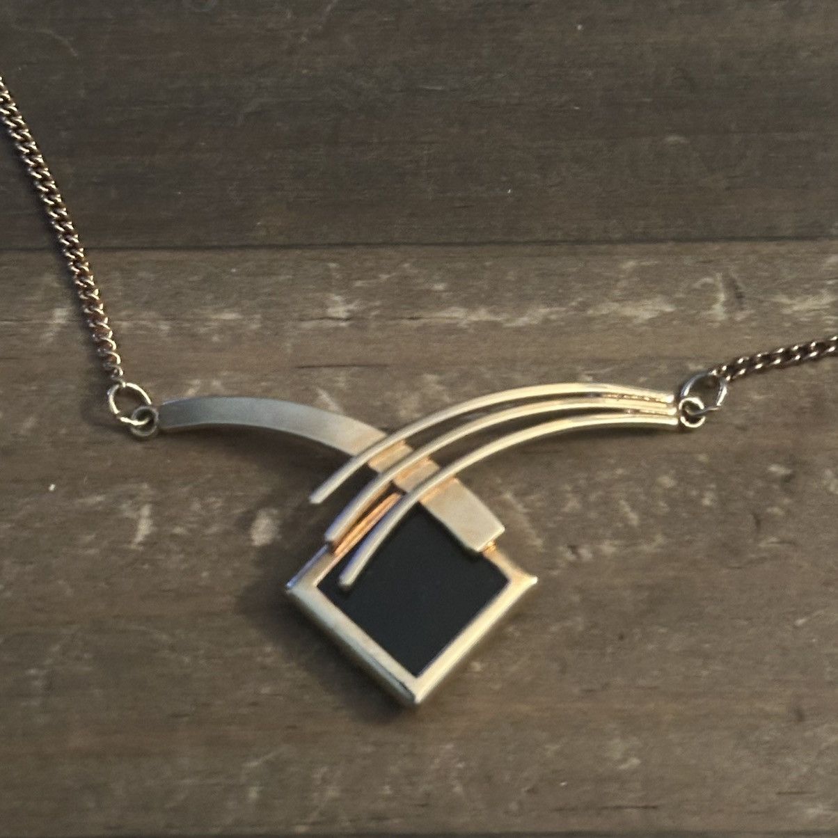 Other × Vintage Vintage Sarah Coventry Jet Streamer Onyx necklace Size ONE SIZE - 5 Thumbnail