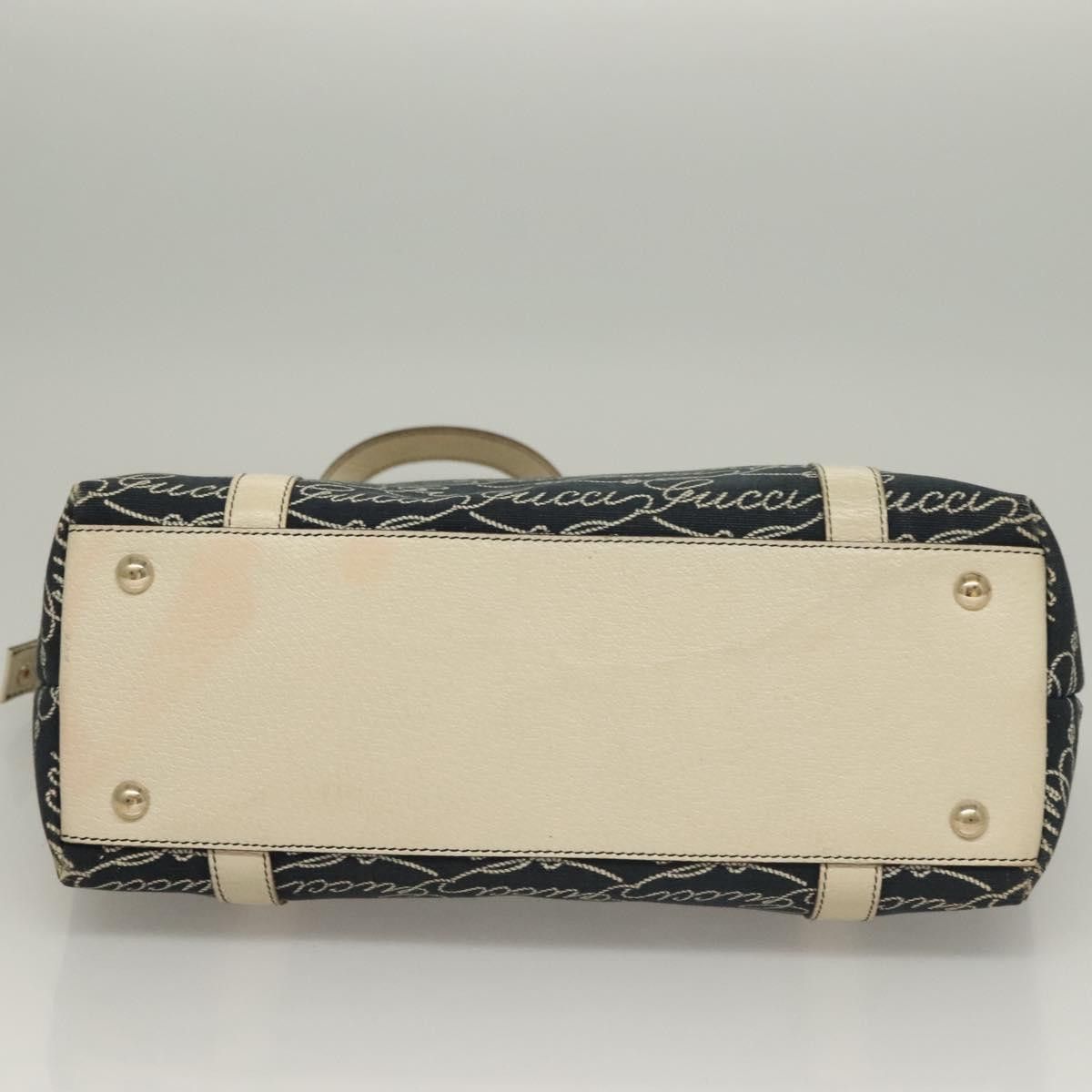 Gucci GUCCI Tote Bag Canvas Navy Gold Size ONE SIZE - 9 Thumbnail