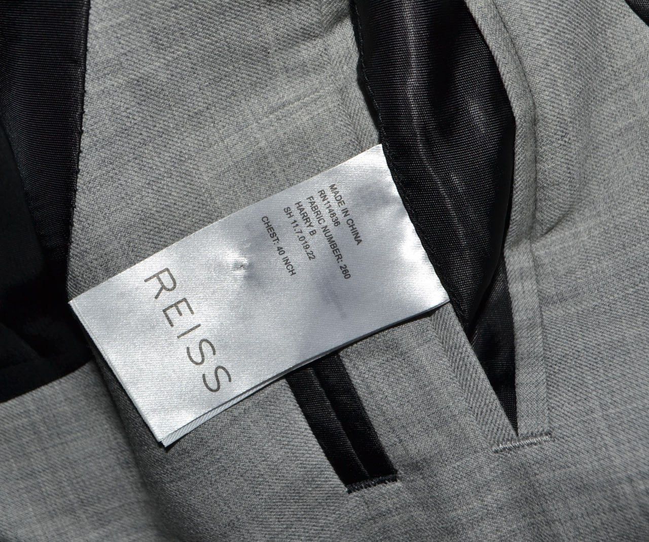 Reiss Reiss Harry Wool Blend Blazer Trousers Classic Suit 40R 32R Size 40R - 12 Thumbnail