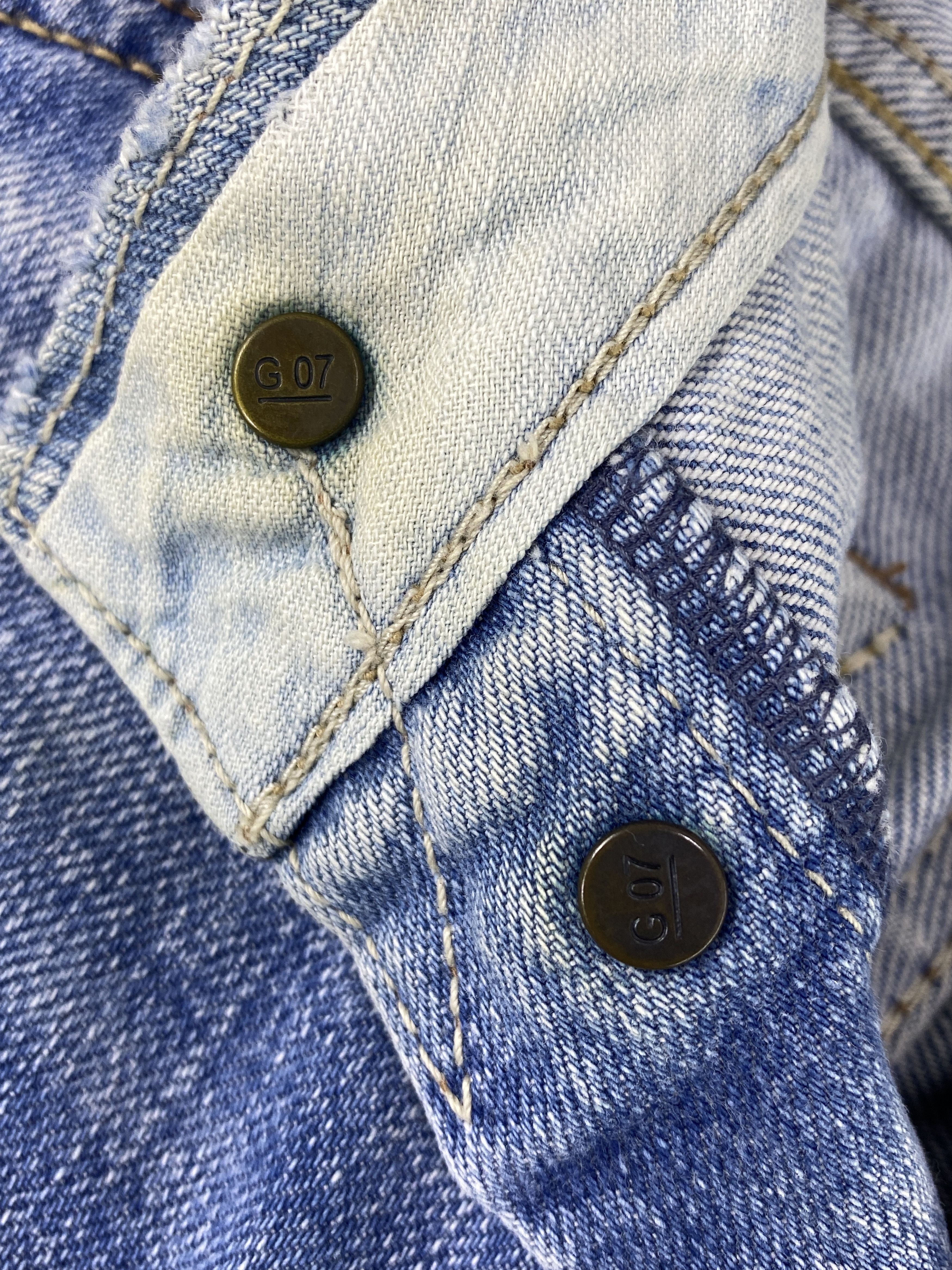 Japanese Brand GOA NIMES SELVEDGE BLUE WASH JEANS -J1132 Size US 28 / EU 44 - 9 Thumbnail