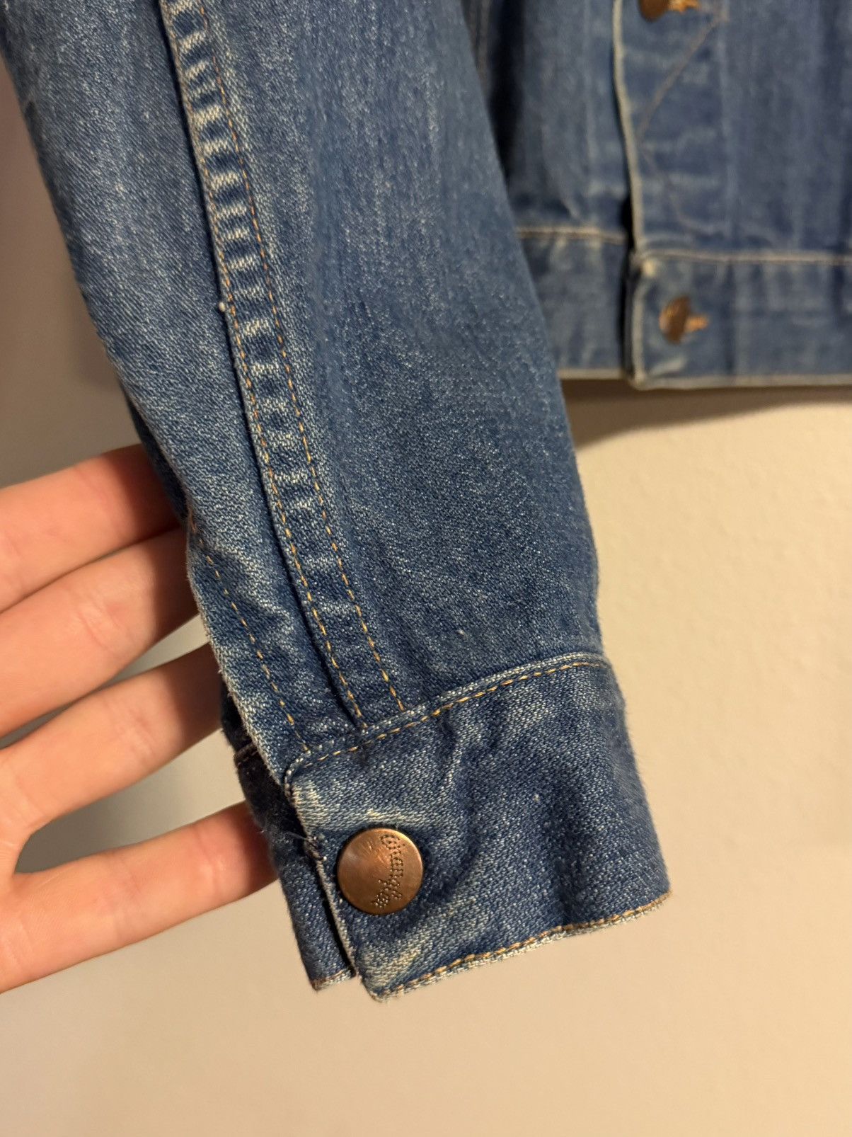 Wrangler vtg 70s 80s blue denim jacket fits small-medium Size US S / EU 44-46 / 1 - 6 Thumbnail