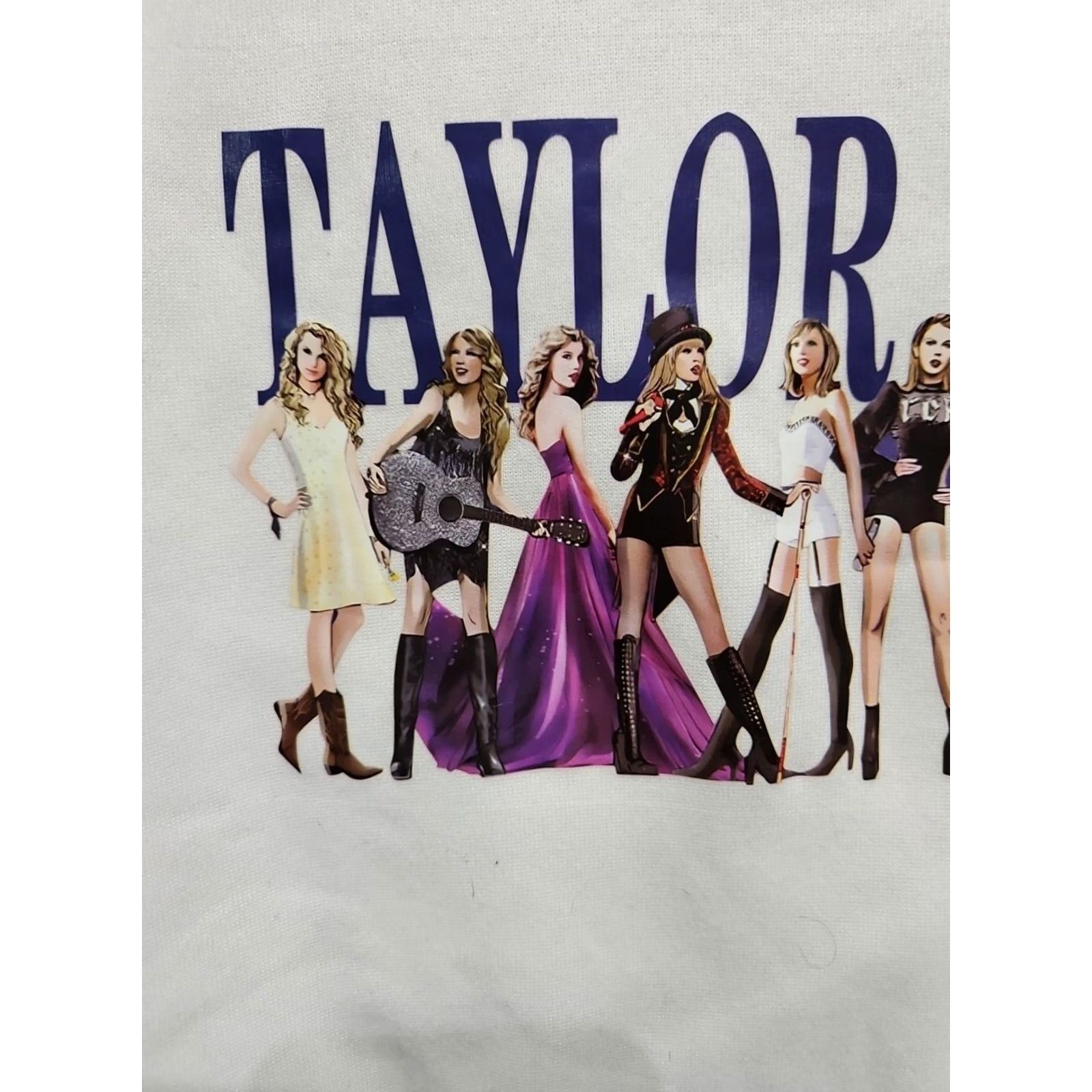 Vintage Taylor Swift Midnights Eras Tour Sweatshirt Crewneck L White Women's Pullover Cotton Blend Logo Activewear 4 Seasons Vintage? No (rearranged) Size L / US 10 / IT 46 - 3 Thumbnail