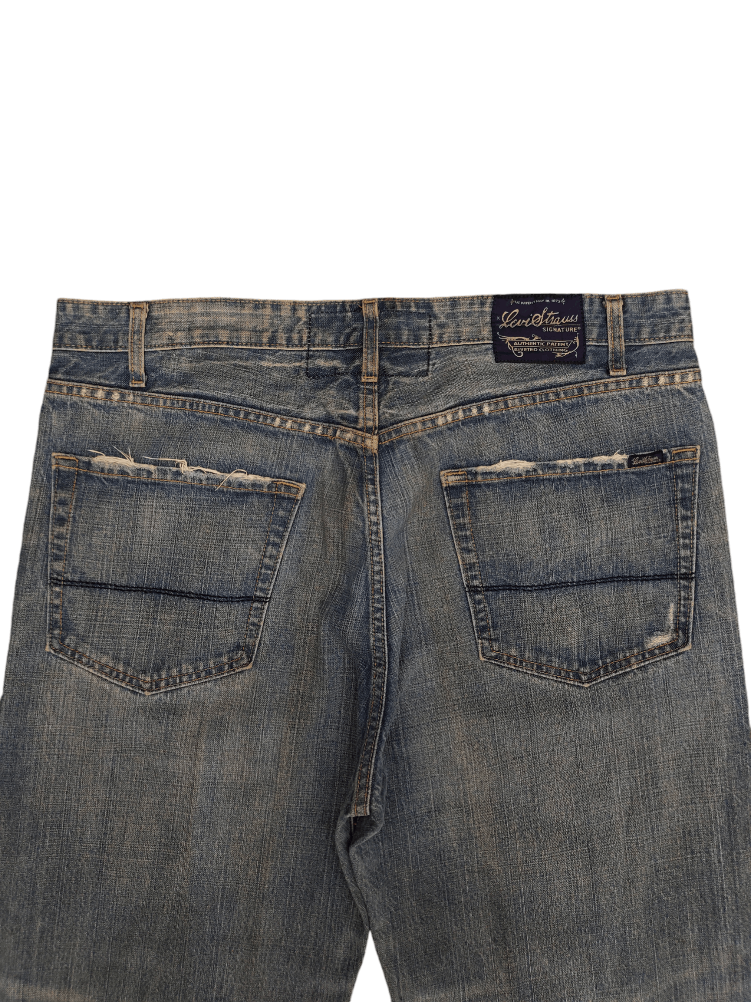 Vintage Y2k Levis Signature Clawmark Low Loose Bootcut Jeans