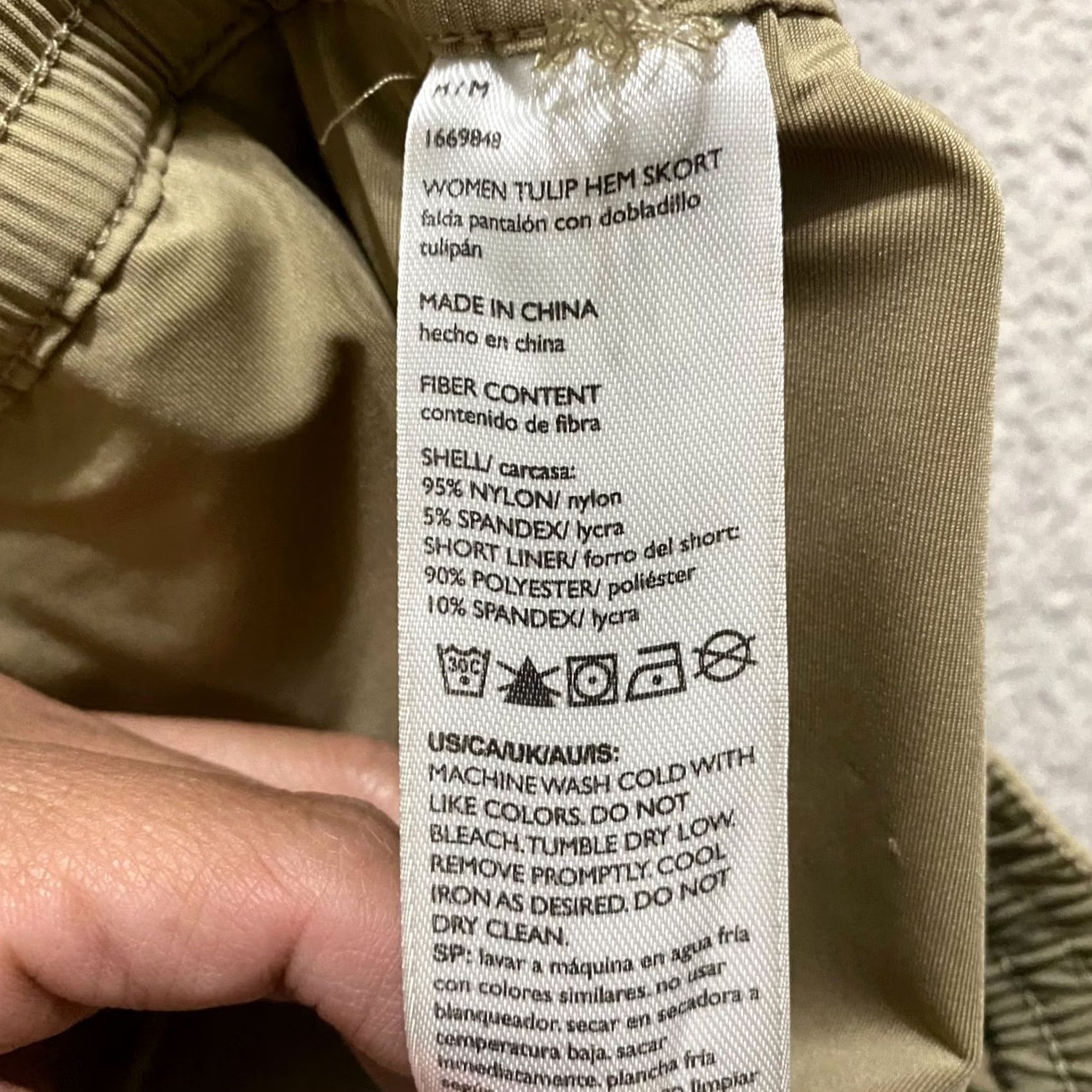 Eddie Bauer Eddie Bauer Womens Skort Medium Beige Nylon Spandex Outdoor Hiking Tulip Hem Size 32" / US 10 / IT 46 - 4 Thumbnail