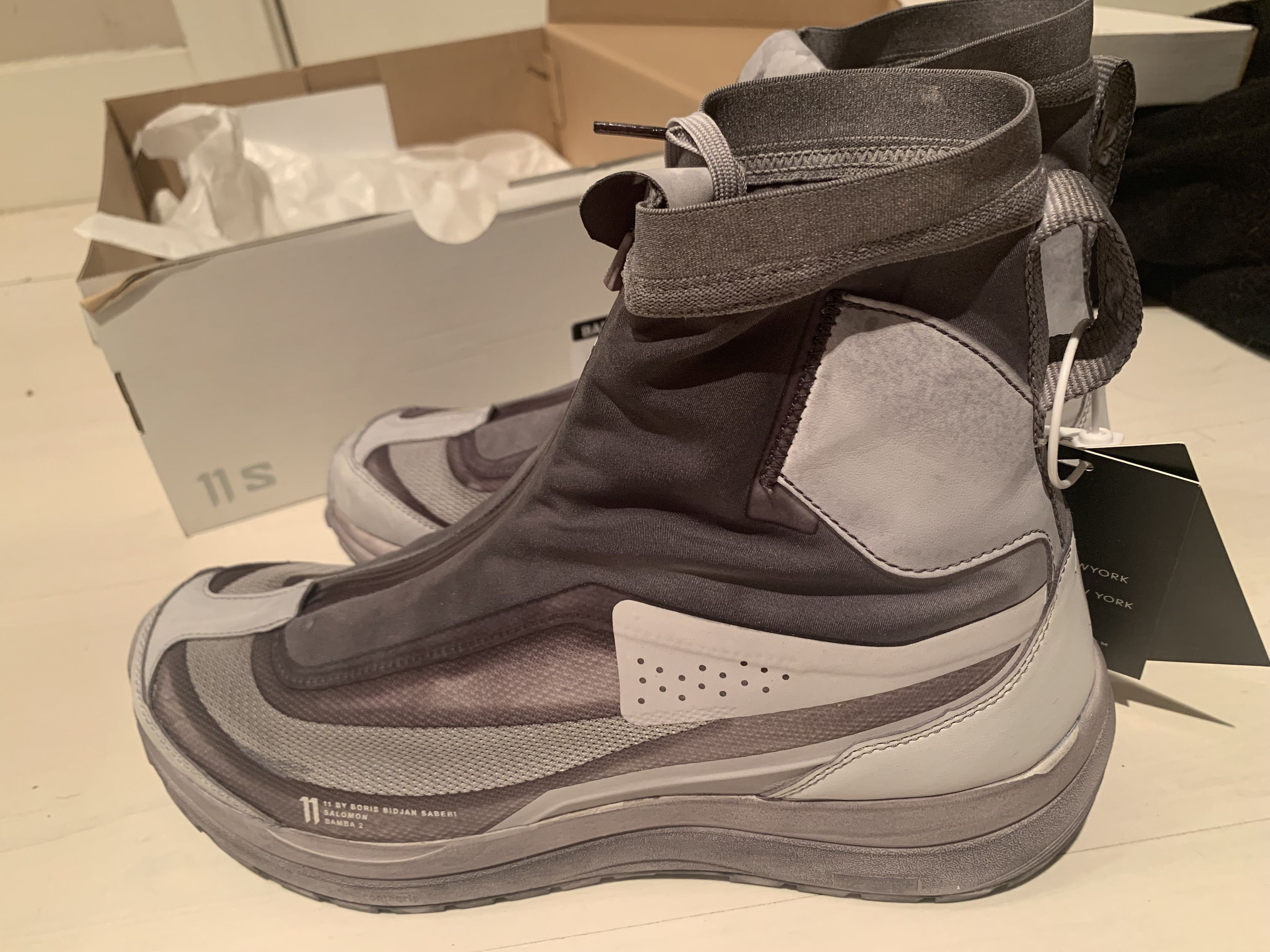 11 By Boris Bidjan Saberi × Salomon Salomon x 11bybbs Bamba 2 Object Dyed Light Gray Size US 10.5 / EU 43-44 - 6 Thumbnail