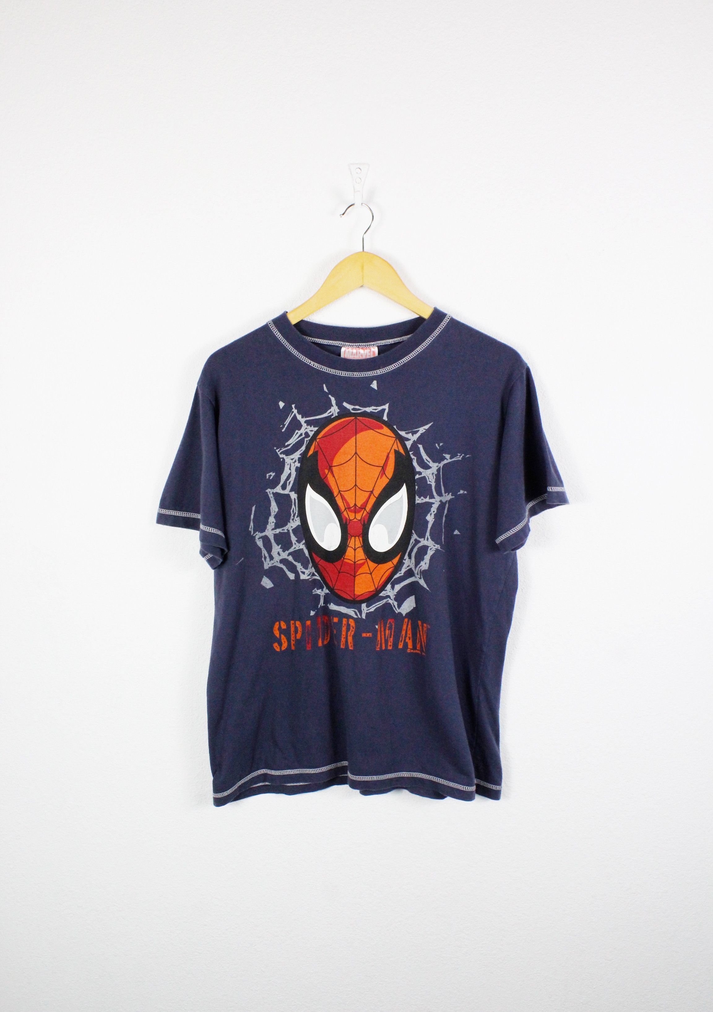 Marvel Comics Vintage Spider Man Marvel 2004 Cartoon Picture Tee Y2K Size US M / EU 48-50 / 2 - 1 Thumbnail
