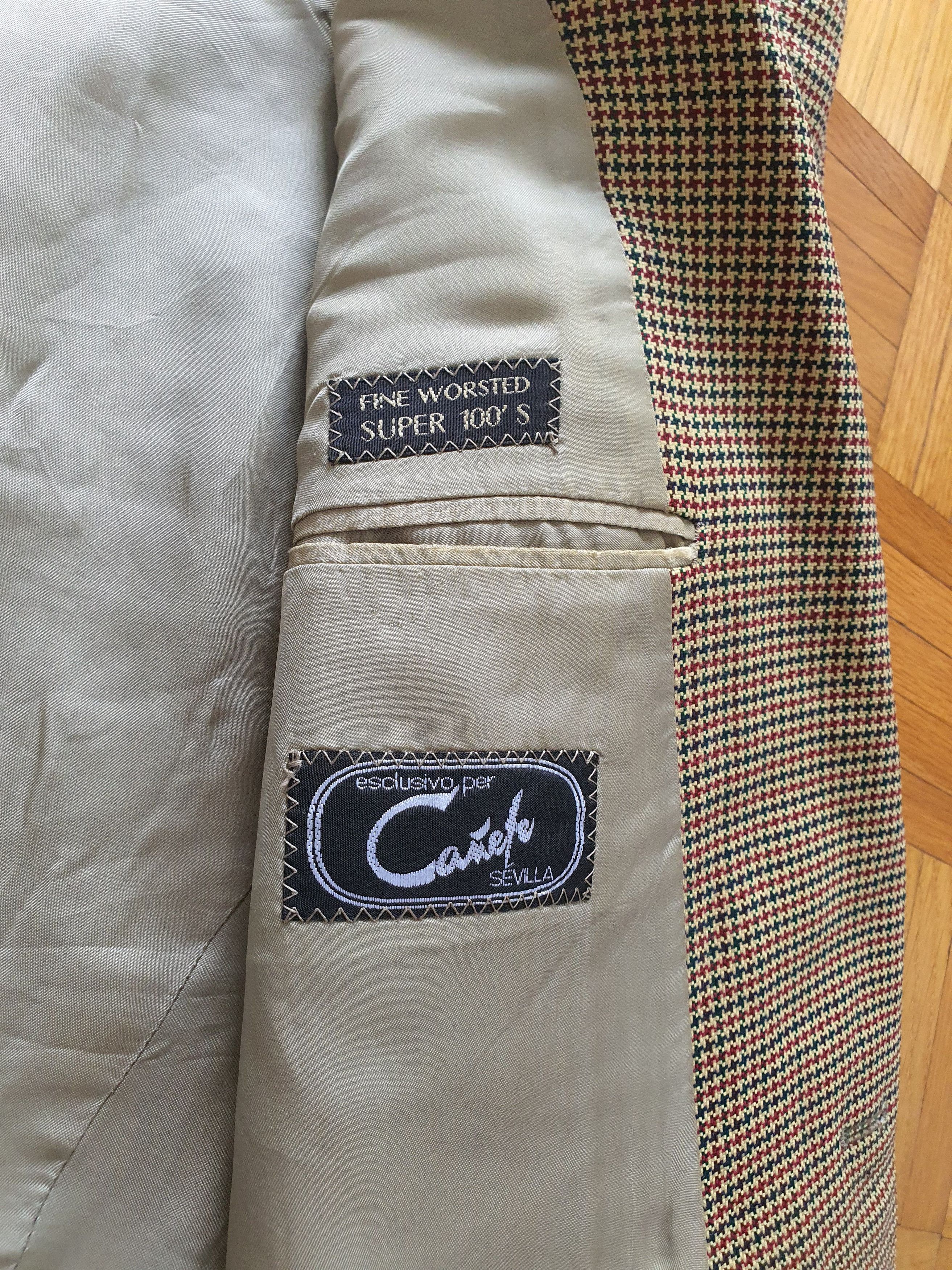 Ermenegildo Zegna Vintage Sports Coat Suit Jacket - Nailhead Pattern Size 46R - 5 Thumbnail