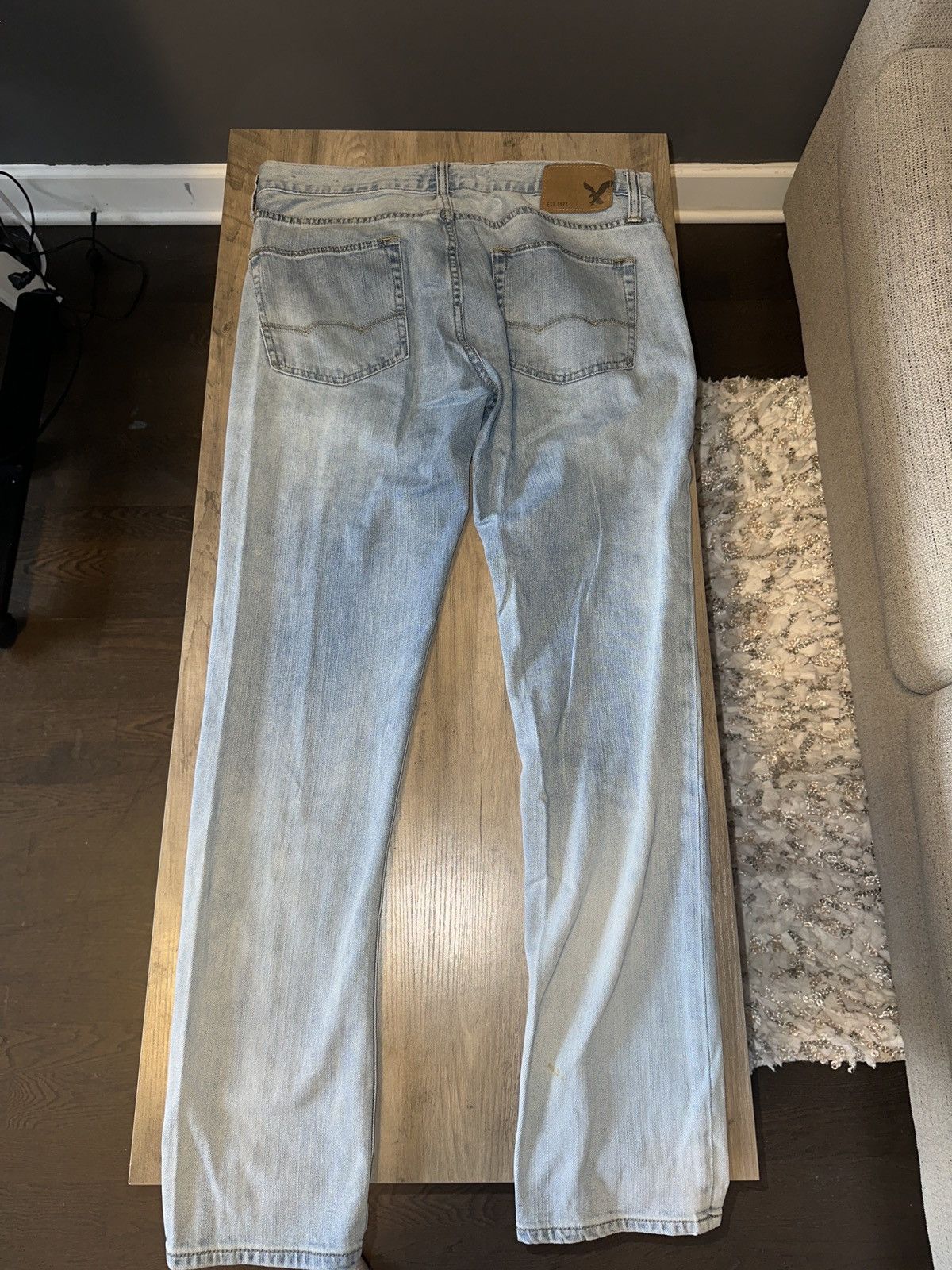 American Eagle Outfitters American Eagle OUTFITTERS Light Wash Slim Jeans Size US 33 - 2 Thumbnail