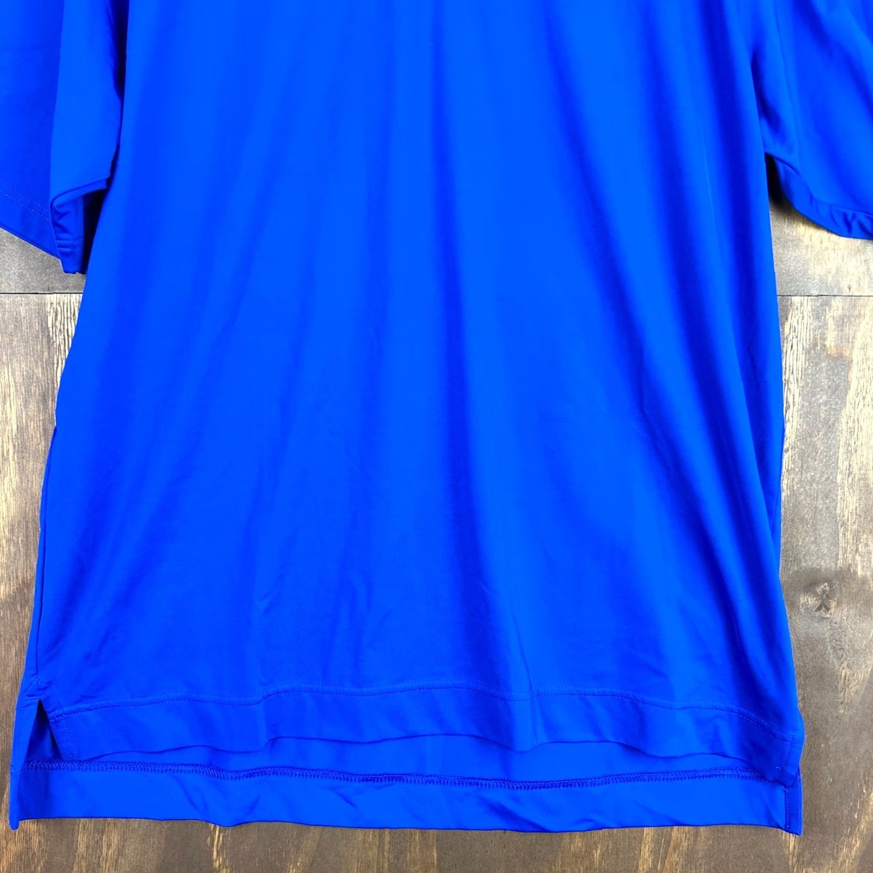 Footjoy FootJoy Mens Polo Shirt Blue Golf Athleisure Quick Dry Stretch Large Regular Short Sleeve Button-Down Collared Shirt Size US L / EU 52-54 / 3 - 3 Thumbnail