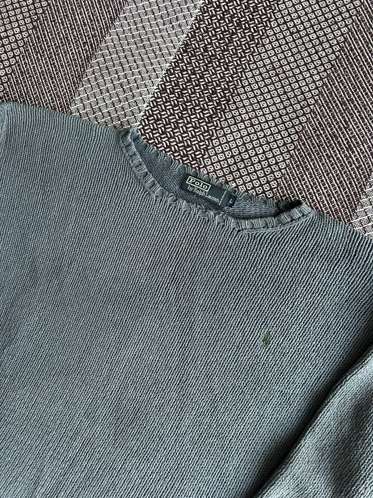 Polo Ralph Lauren Vintage Polo Ralph Lauren Faded Heavy Sweater Streetwear L Size US L / EU 52-54 / 3 - 3 Thumbnail