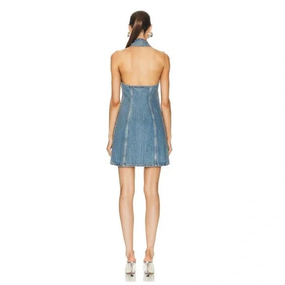 Givenchy Givenchy Halter Denim Dress – Medium Blue - NEW WITH TAGS Size XS / US 0-2 / IT 36-38 - 3 Thumbnail