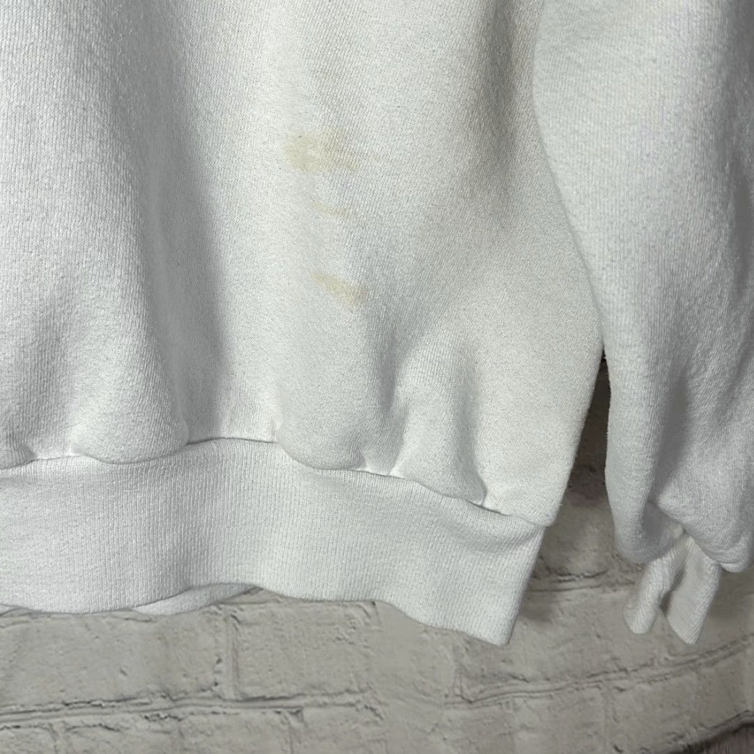 Vintage VINTAGE Top Stitch Sweatshirt Women XL White Embroidered Bunny Rabbit Morning Sun Stitch Pullover Size XL / US 12-14 / IT 48-50 - 3 Thumbnail