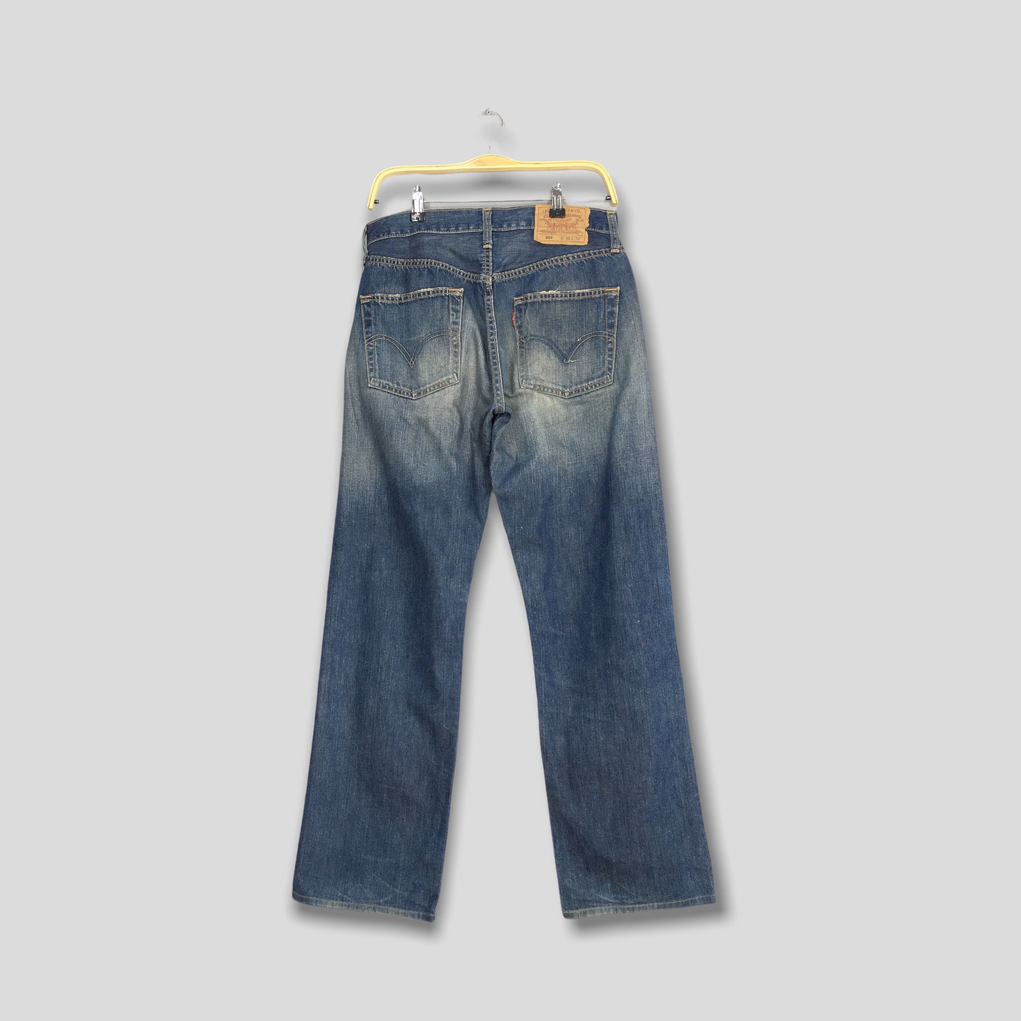 Levi's Size 30x29 Vintage Levi's 501 Indigo Blue Jeans Medium S1566 Size US 30 / EU 46 - 12 Thumbnail