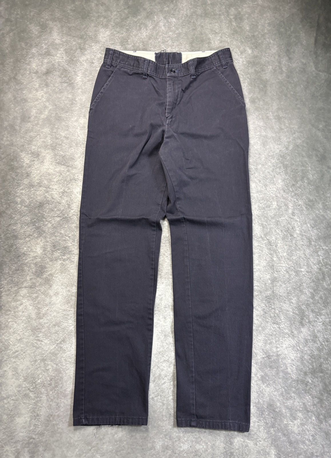 Vintage Vintage Work Pants Bleu de Travail Faded Canvas Carpenter 32 Size US 32 / EU 48 - 1 Thumbnail