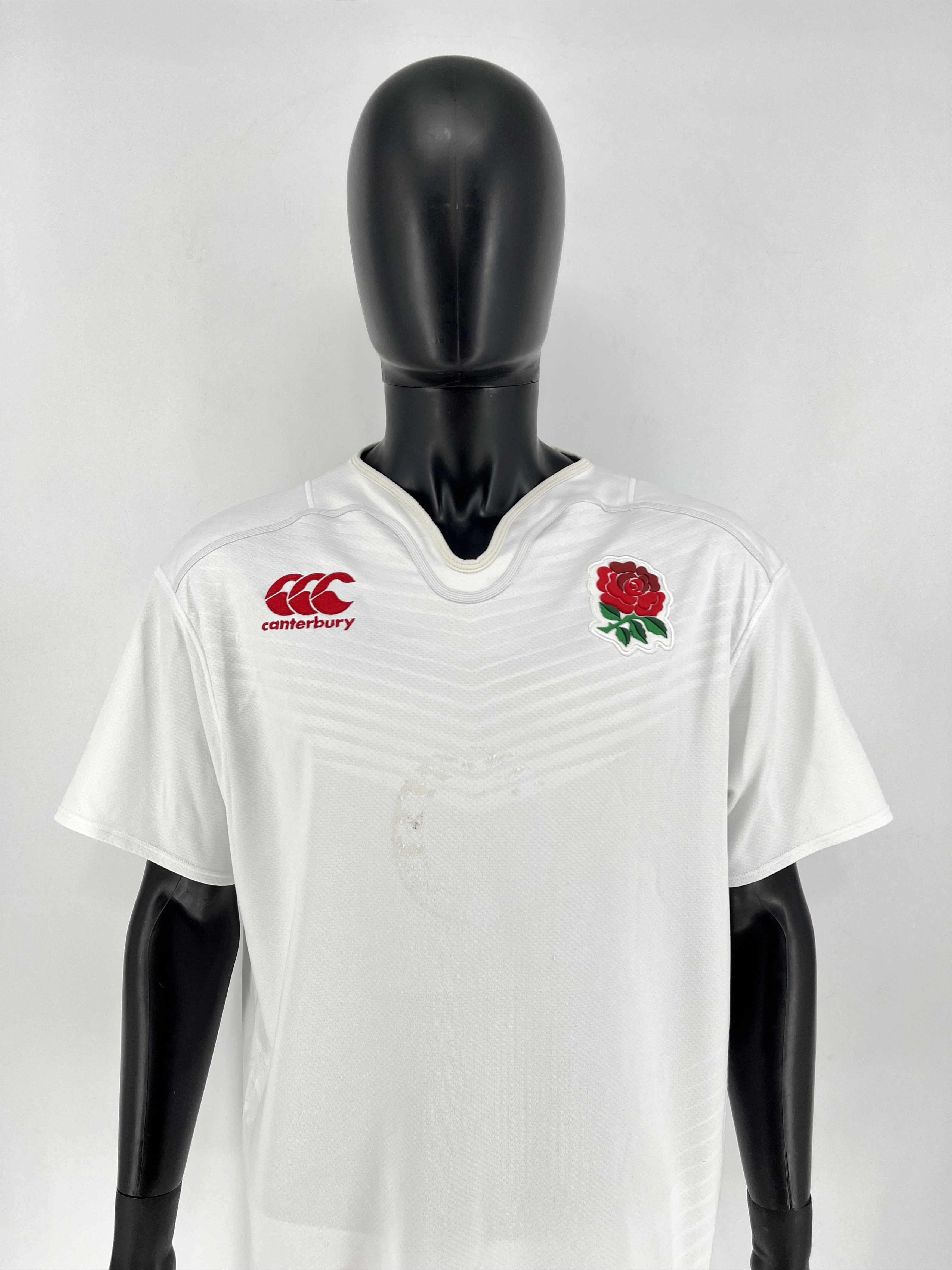 Canterbury of New Zealand Signed England Rugby Shirt Chris Robshaw Autograph Size US XXL / EU 58 / 5 - 1 Thumbnail