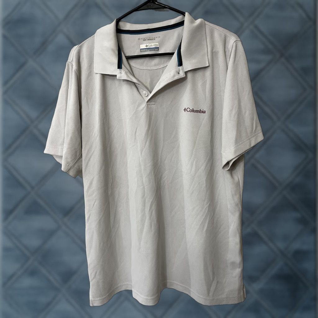 Vintage Columbia Polo Mens Size Large White Sun Protection Omni Shade Size US L / EU 52-54 / 3 - 1 Thumbnail