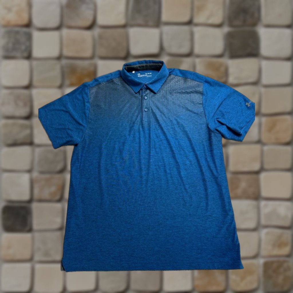Under Armour Under Armour HeatGear Polo Shirt Men XL Blue Sports Golf Breathable Moisture Wicking Short Sleeve Polo Size US XL / EU 56 / 4 - 1 Thumbnail
