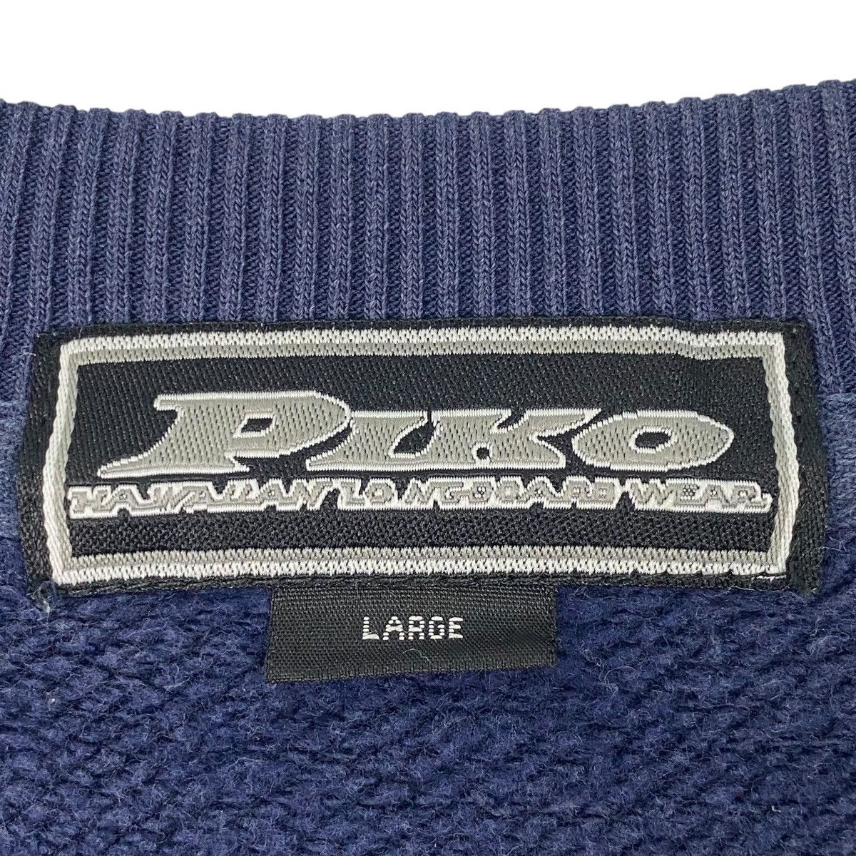 Vintage Vintage Piko Hawaiian Sweatshirt Crewneck Navy Blue Size L Size US L / EU 52-54 / 3 - 9 Thumbnail