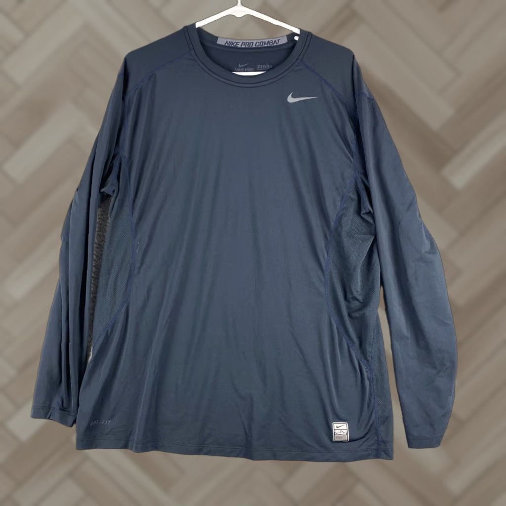 Nike Nike Pro Men's Shirt XL Black Dri-Fit Long Sleeve Active Stretch 43-33 Size US XL / EU 56 / 4 - 1 Thumbnail