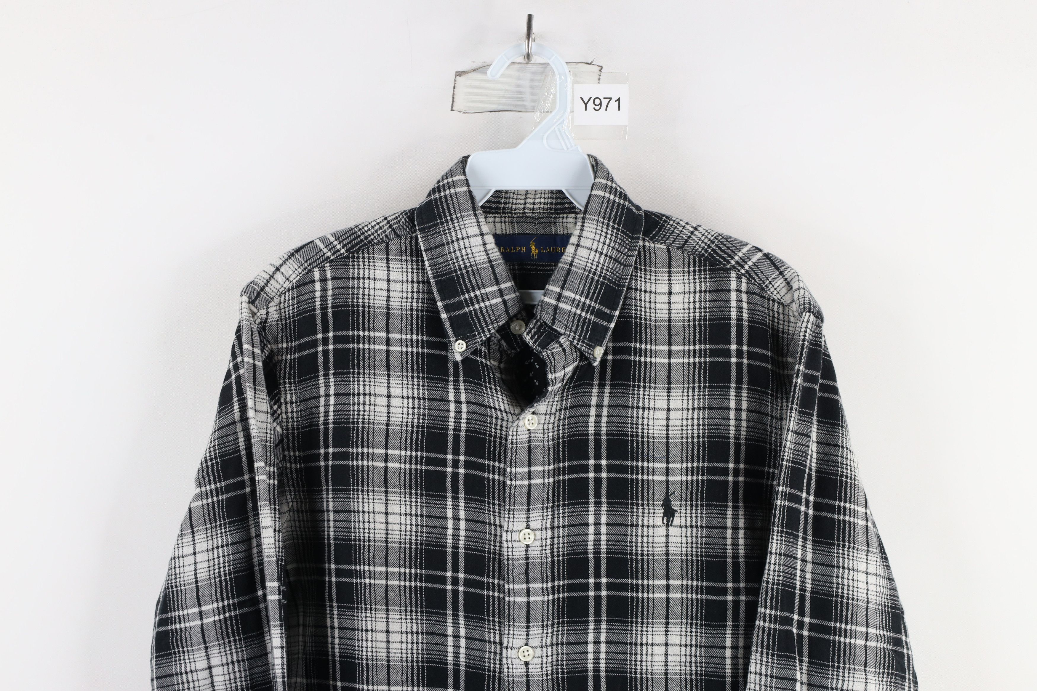 Ralph Lauren × Vintage Vintage Ralph Lauren Collared Button Down Shirt Plaid Size US S / EU 44-46 / 1 - 2 Thumbnail
