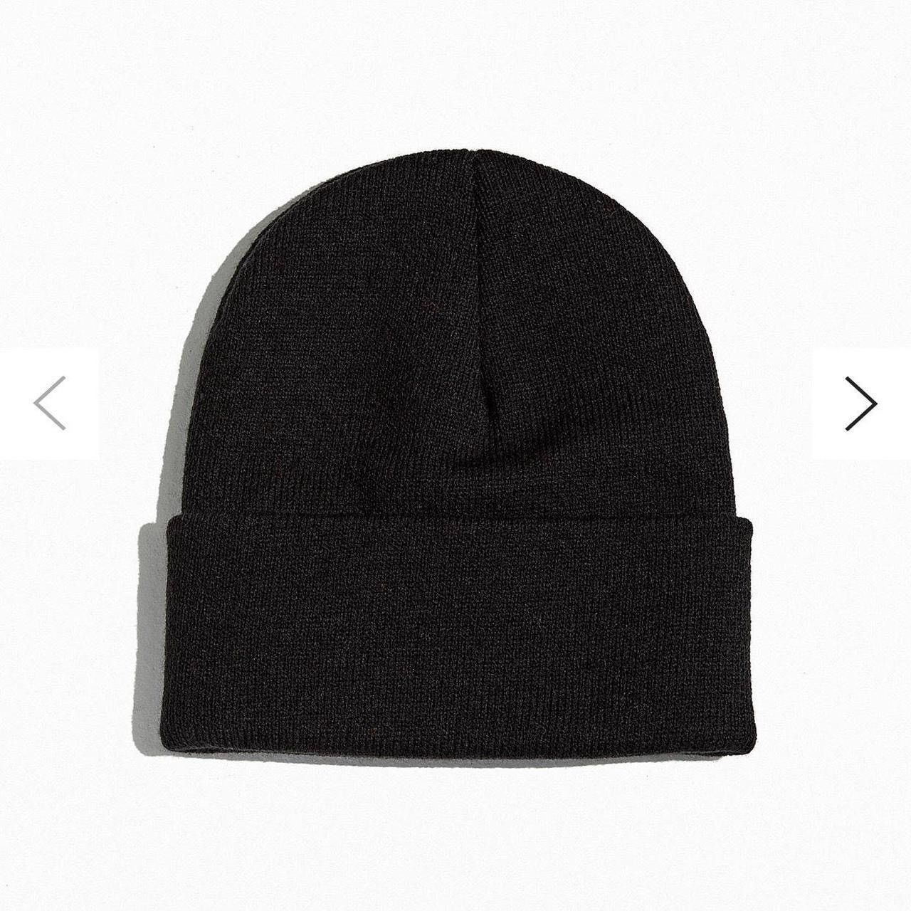 Urban Outfitters urban outfitters black knit beanie Size ONE SIZE - 2 Thumbnail