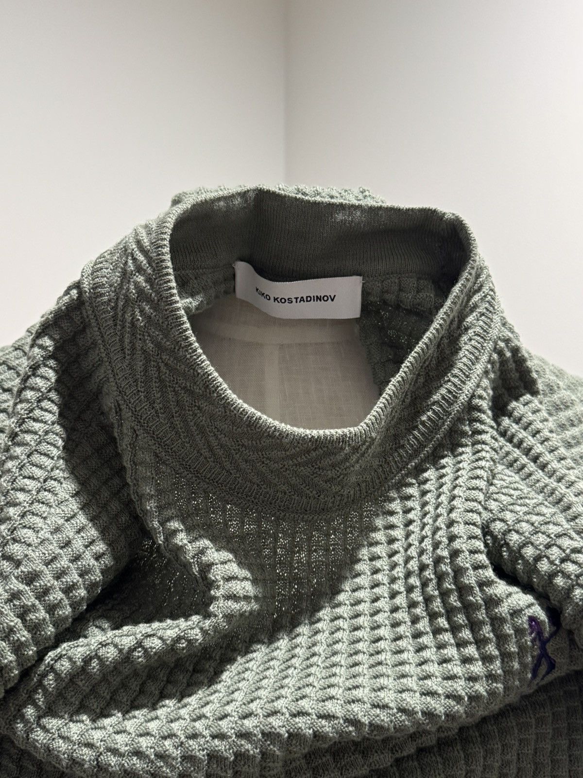 トップス KIKO KOSTADINOV 23AW SORELLE JUMPER Kiko Kostadinov Sorelle Jumper Sweater - Size 52 - Navy Blue - NEW