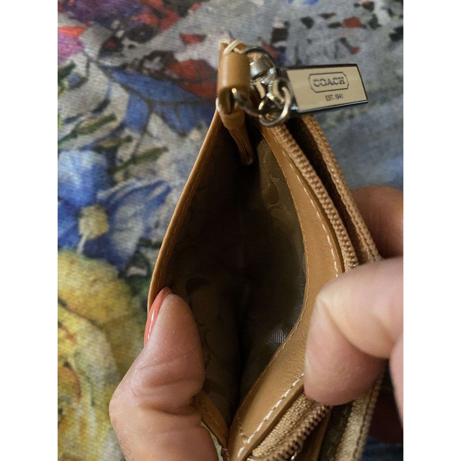 Coach Coach card/change leather key holder beige New Size ONE SIZE - 4 Thumbnail