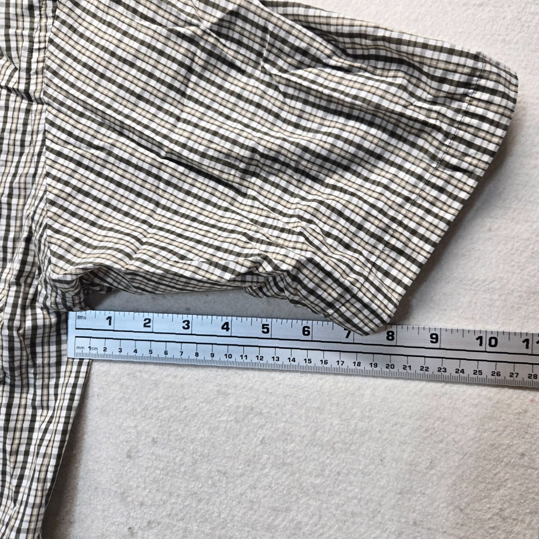 Vintage Puritan Shirt Plaid Button-Up Short Sleeve Adult XL Brown Plaid Checkered Cotton Blend USA Classic Casual Shirt Mens XL Size US XL / EU 56 / 4 - 4 Thumbnail