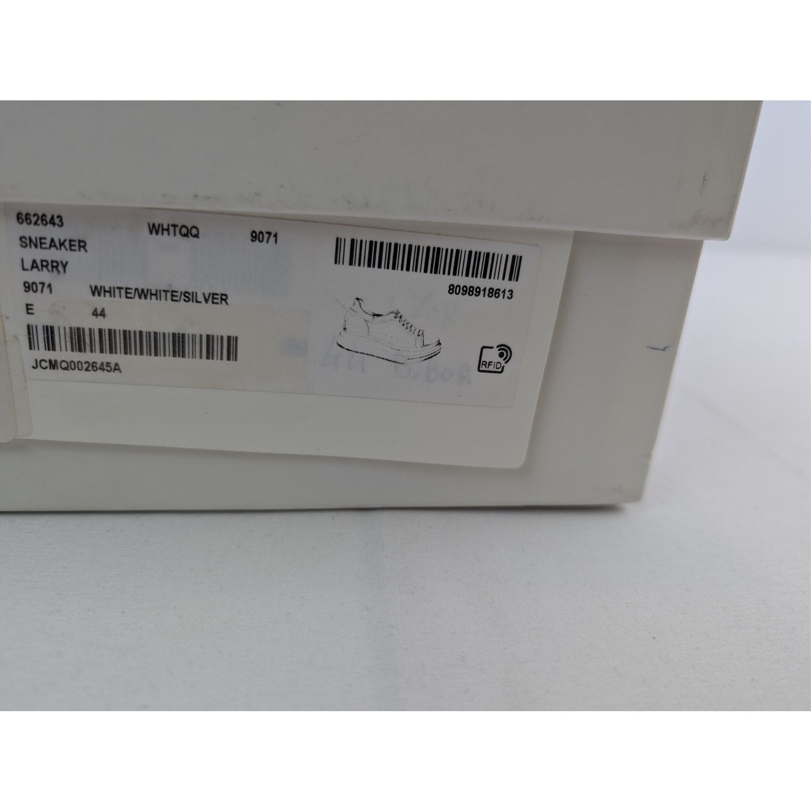 Alexander McQueen o1rshd1 Larry Sneakers in White/Silver Size US 11 / EU 44 - 20 Thumbnail