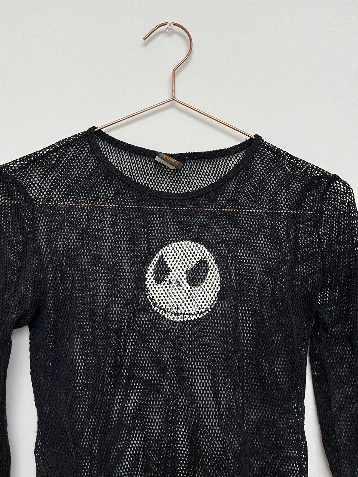 Vintage Vintage 90s Skull Mesh Long Sleeve Shirt (unisex) Size US M / EU 48-50 / 2 - 14 Thumbnail