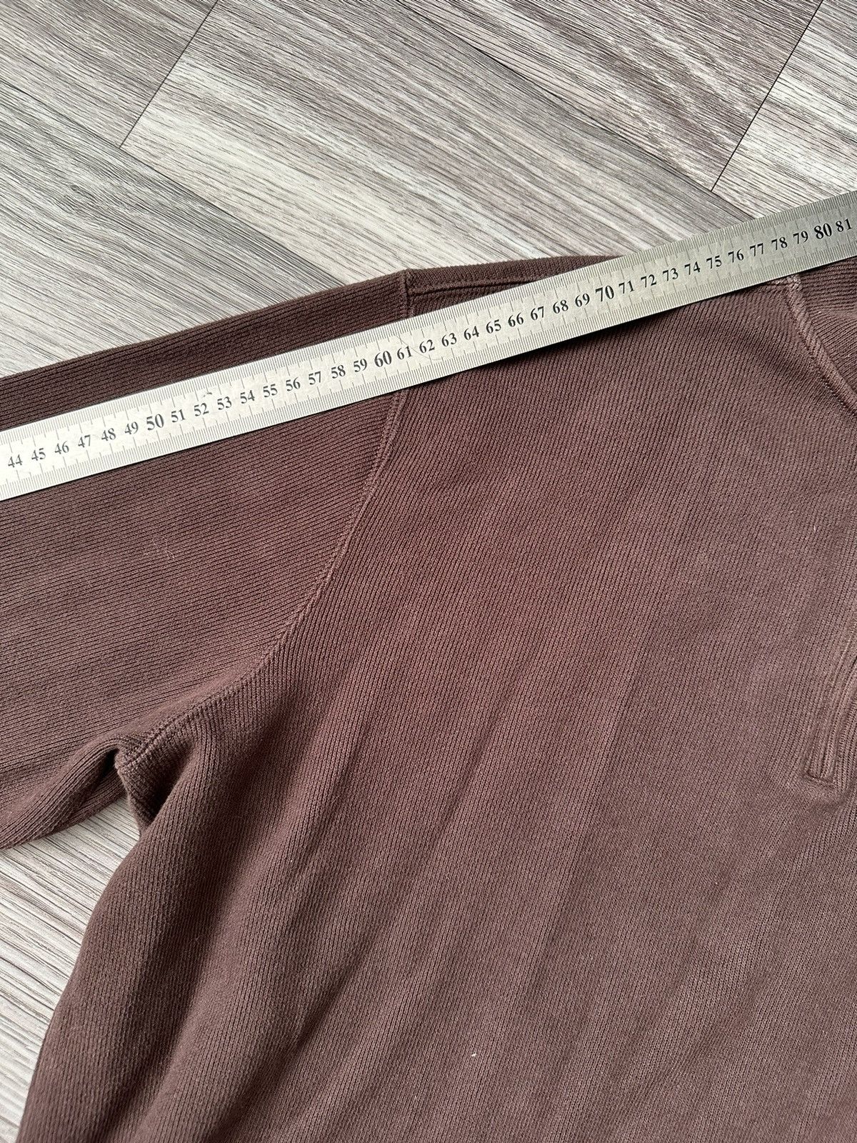 Polo Ralph Lauren × Ralph Lauren × Vintage RARE Polo Ralph Lauren Vintage 1/3 zip brown sweater size L Size US L / EU 52-54 / 3 - 9 Thumbnail