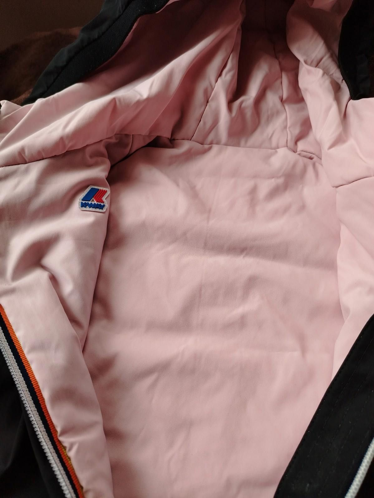 Other K Way Reversible Kids Jacket Black and Pink Size 6 Years Size ONE SIZE - 3 Thumbnail