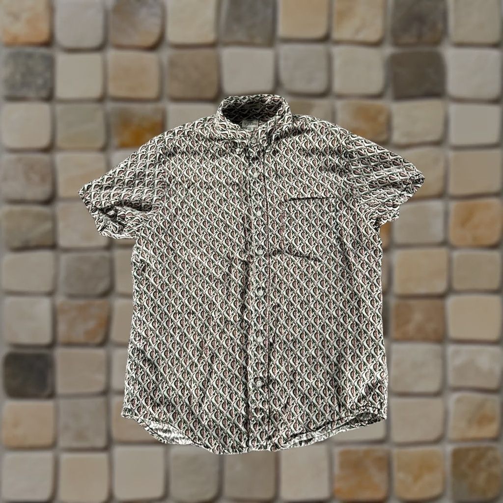 J.Crew J.CREW Shirt Mens Medium White Green Red Linen Button Up Size US M / EU 48-50 / 2 - 1 Thumbnail
