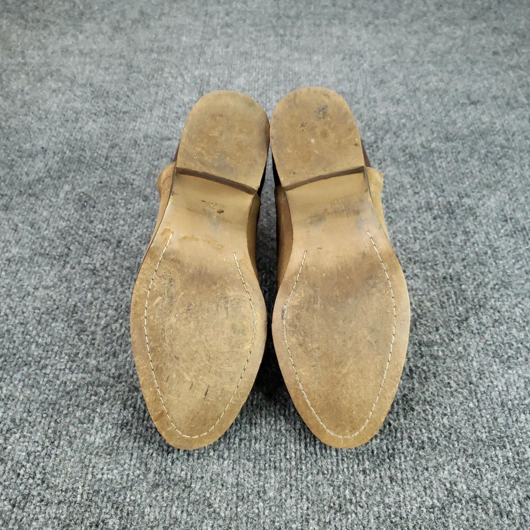 Madewell Madewell Boots Womens 7.5 Tan Brown Suede Leather Ankle Booties Block Heel Size US 7.5 / IT 37.5 - 7 Thumbnail