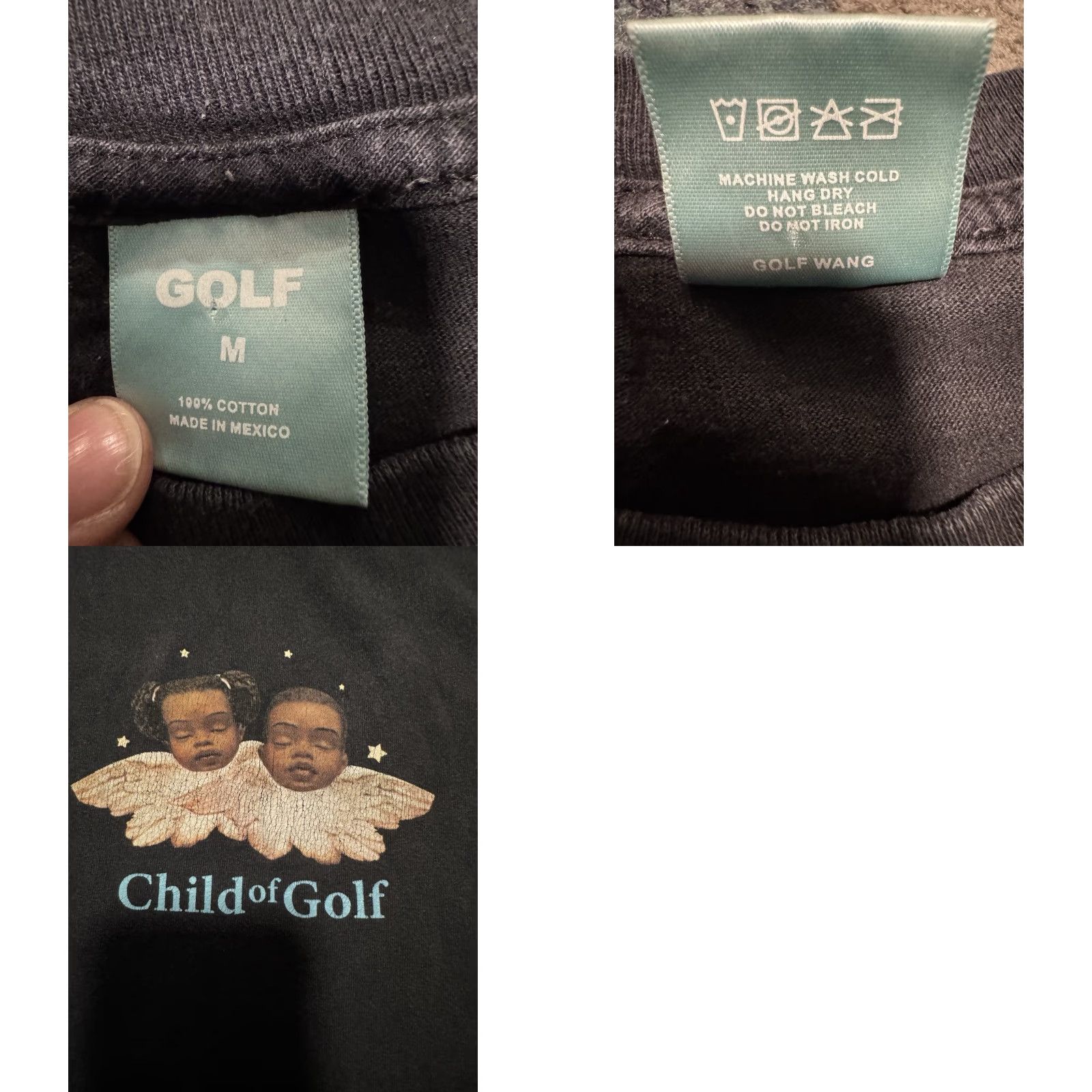 Golf Wang VINTAGE Golf Wang Child Of Golf Cherub Tee Mens M Streetwear Black T-Shirt Size US M / EU 48-50 / 2 - 10 Thumbnail