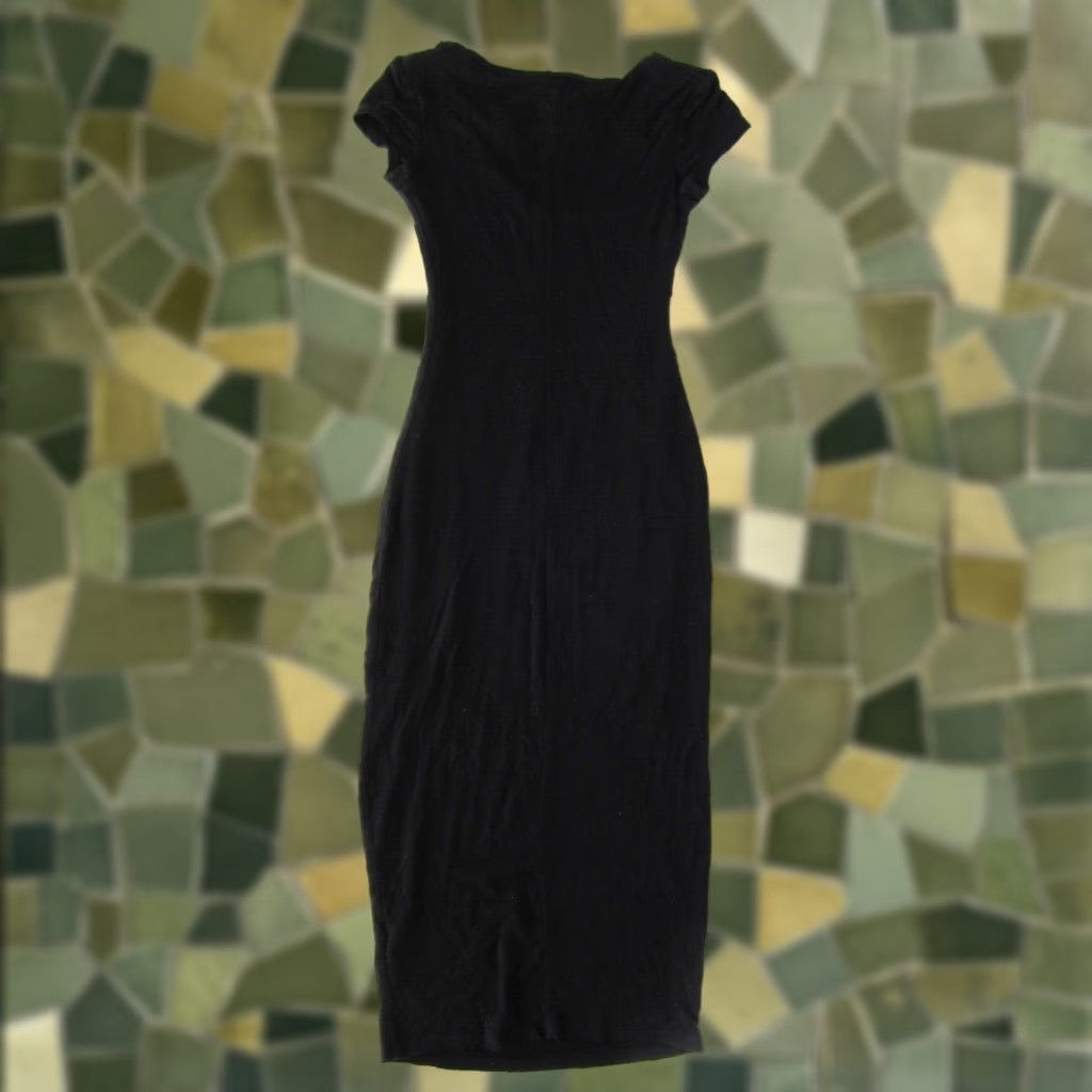 Vintage NWT See You Monday Los Angeles Black Jersey V-Neck Short Sleeve T-Shirt Dress XXS Size XXS / US 00 / IT 34 - 1 Thumbnail