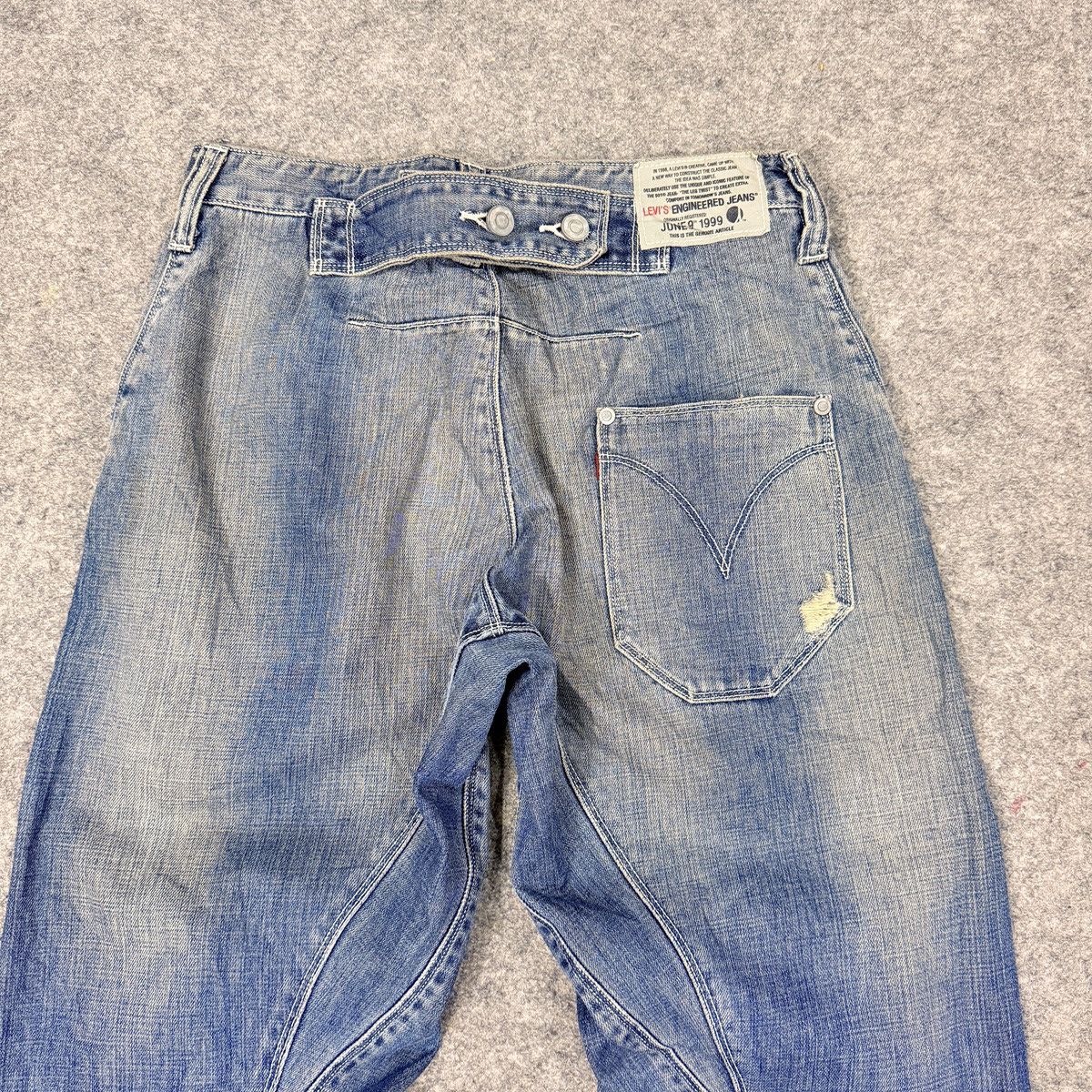 Levi's Vintage Levis Engineered buckle belt jeans Size US 29 - 2 Thumbnail