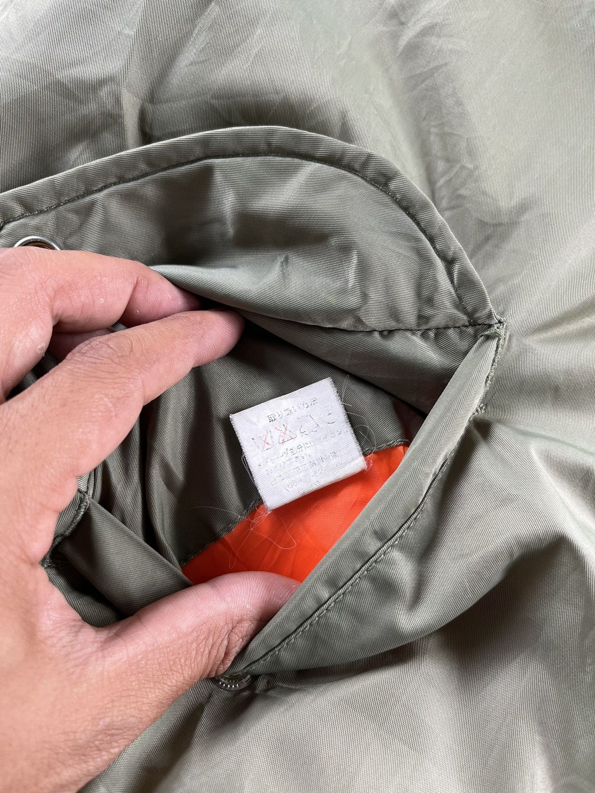 Vintage 🔥Vintage Bomber Jacket Zipper Up Orange Inside Size US L / EU 52-54 / 3 - 7 Thumbnail